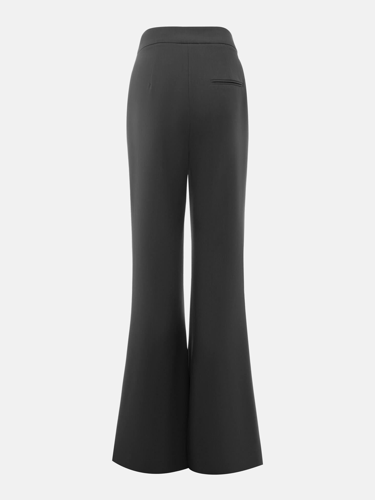 Flared trousers with silvertone waistband detail :: LICHI - Online fashion  store