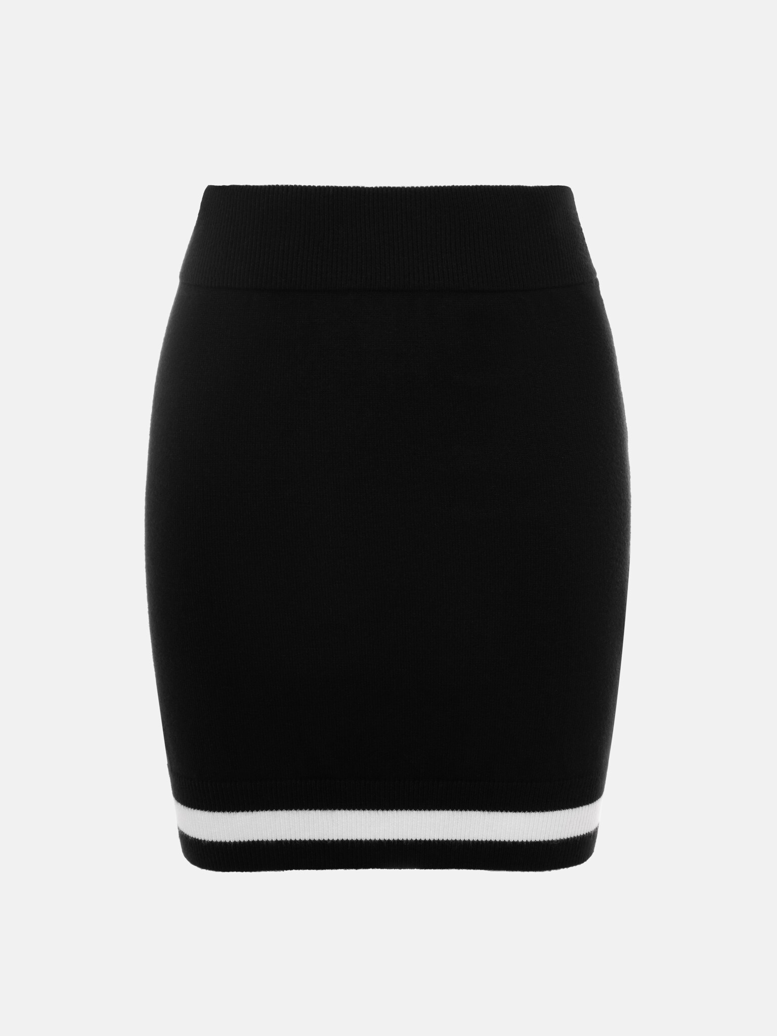 Knitted mini skirt with contrasting edging :: LICHI - Online fashion store