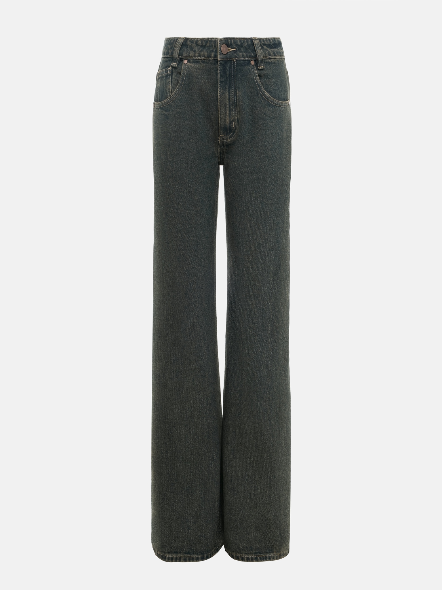 Straight mid-rise jeans :: LICHI - Online fashion store