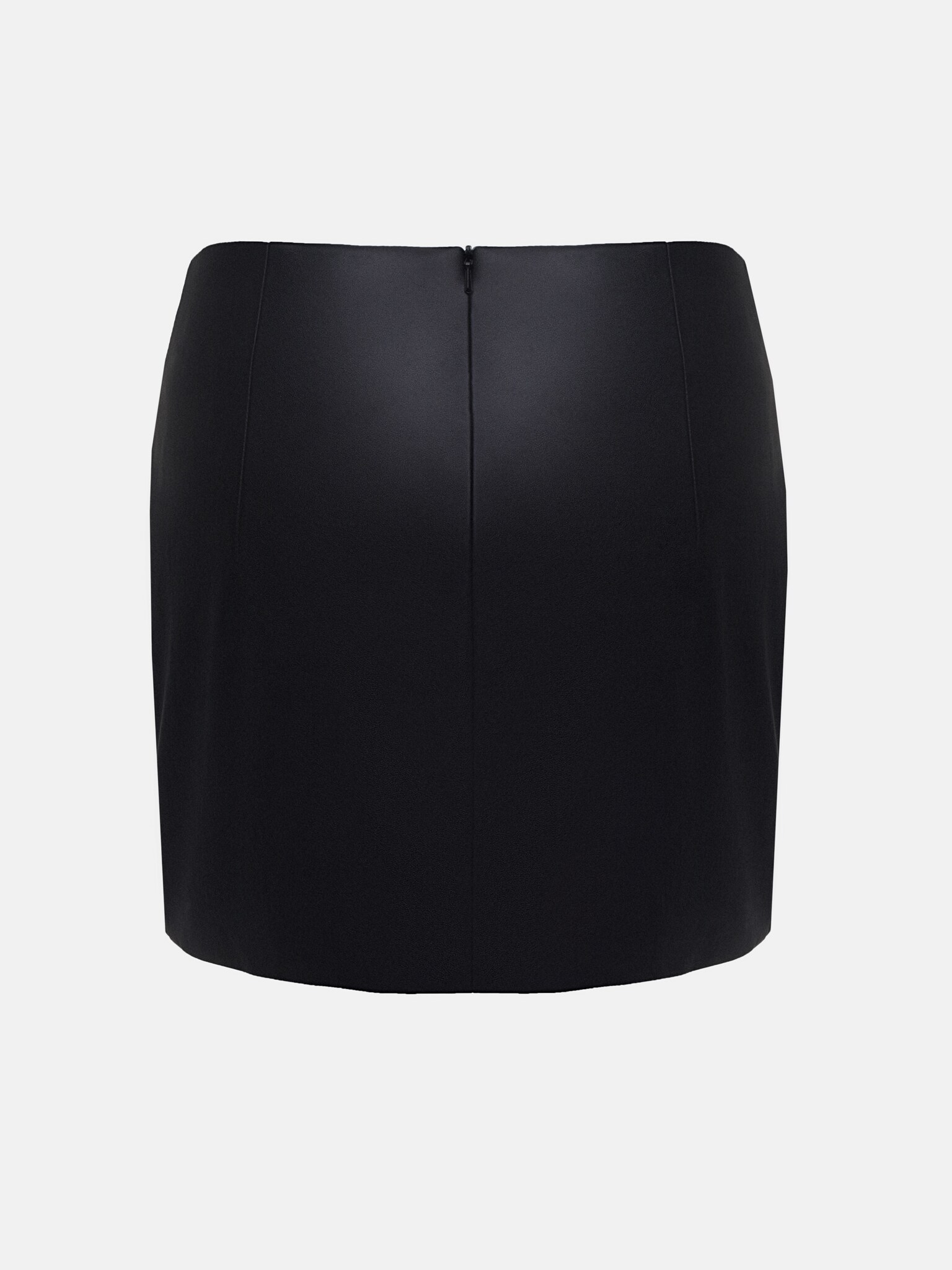 Straight mini skirt with silver buckles :: LICHI - Online fashion store