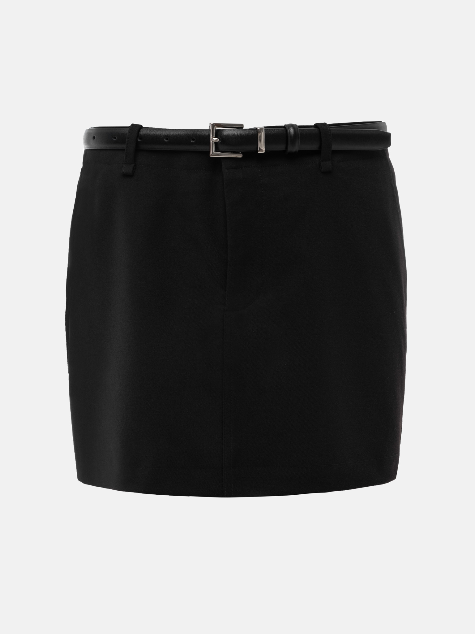 Mini skirt with eco-leather belt :: LICHI - Online fashion store