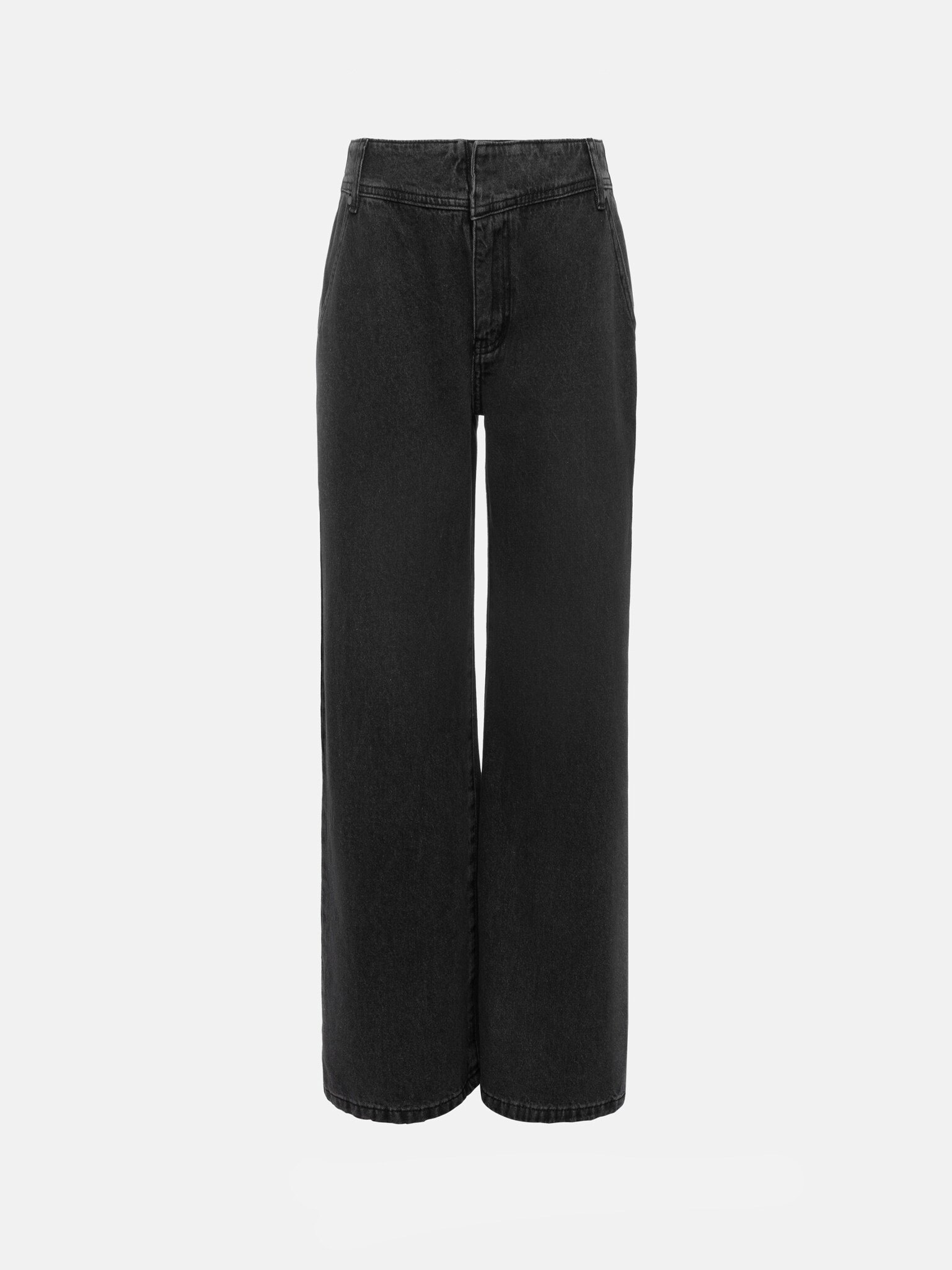 Свободные джинсы на низкой посадке с широким поясом