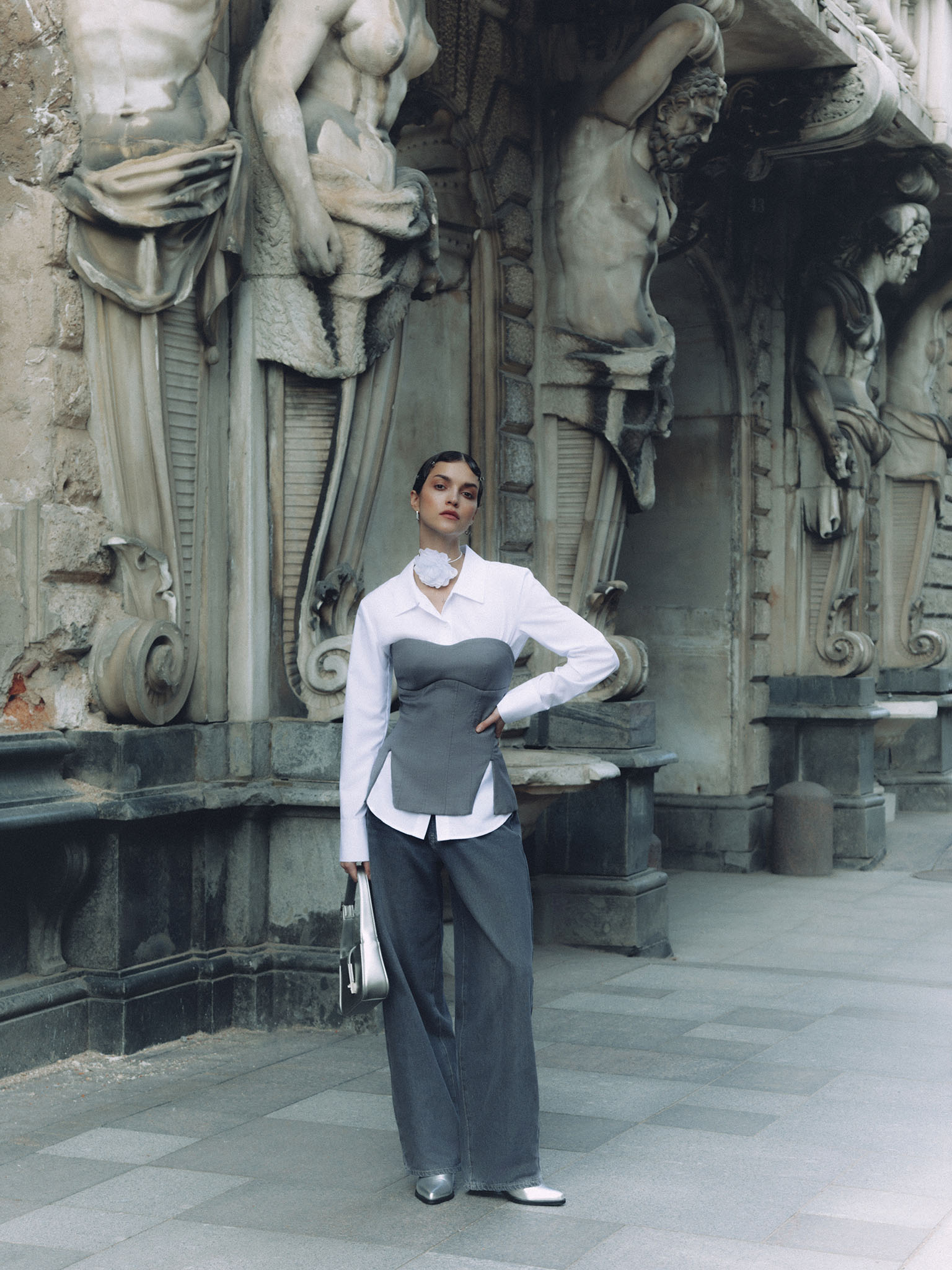 Свободные джинсы на низкой посадке :: LICHI - Online fashion store