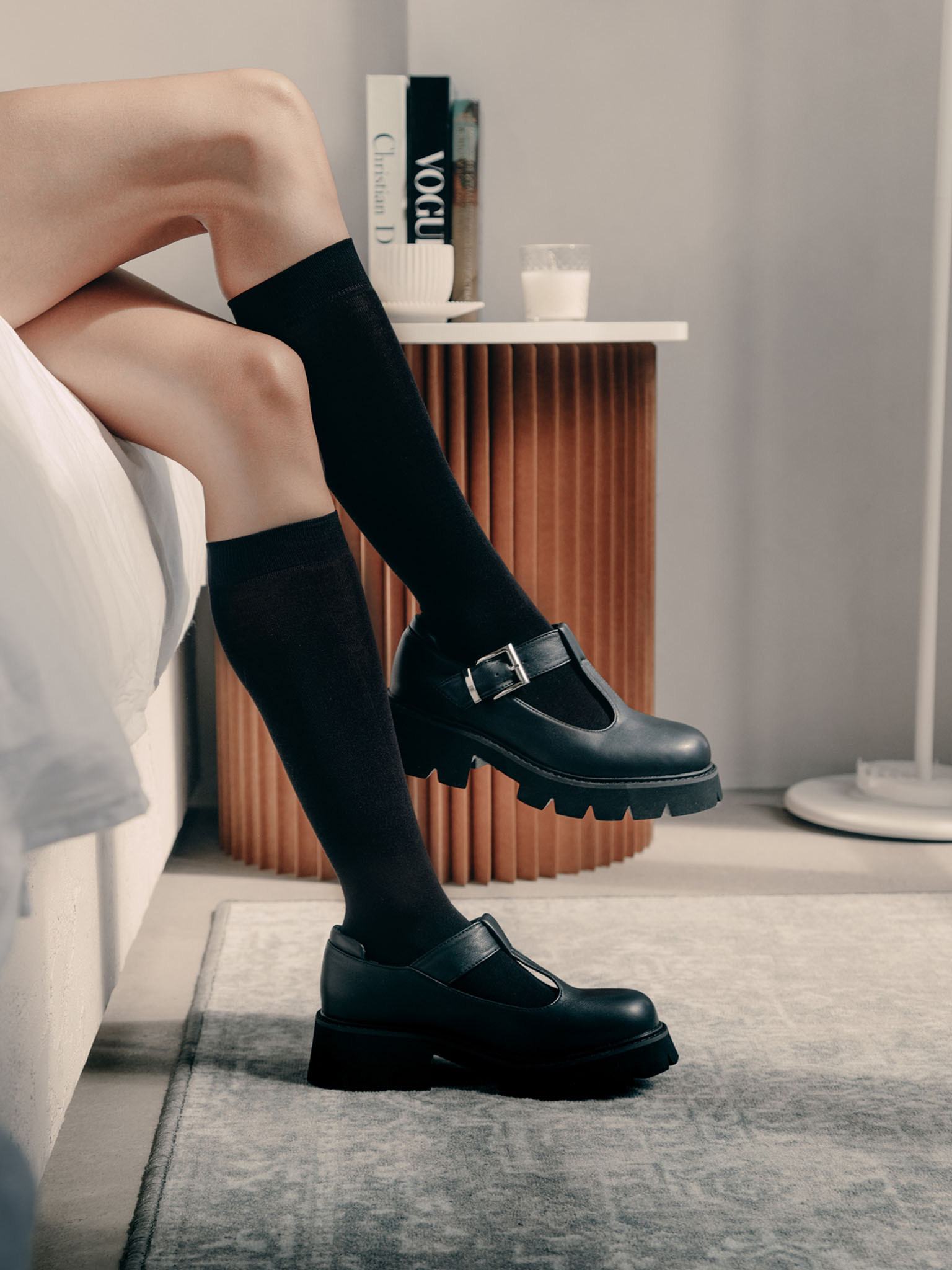 Однотонные гольфы из хлопка