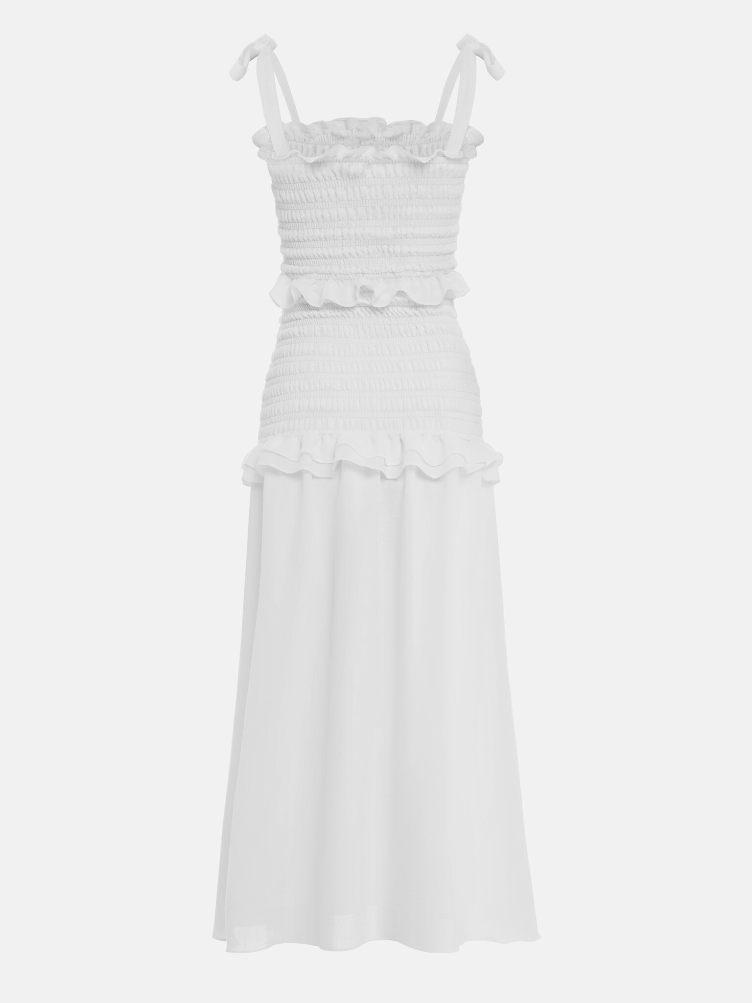 Complex Cut Midi Dress With Fine Ruffles LICHI Online Fashion Store complex-cut-midi-dress-with-fine-ruffles-lichi-online-fashion-store
