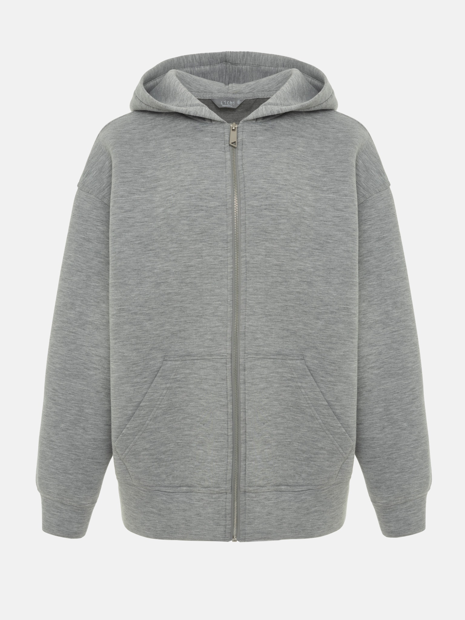 Oversized zip-up hoodie