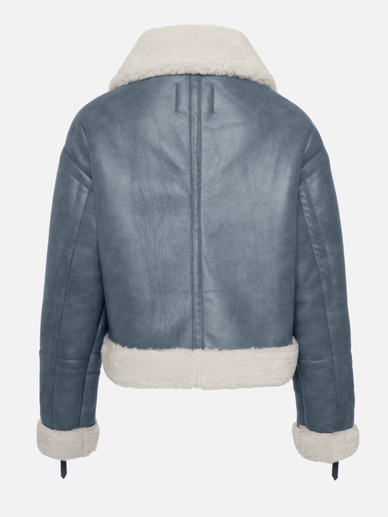 Straight-cut aviator jacket