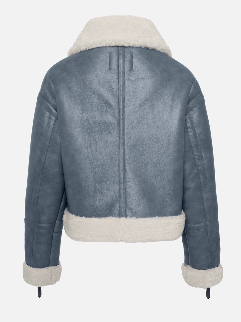 Straight-cut aviator jacket