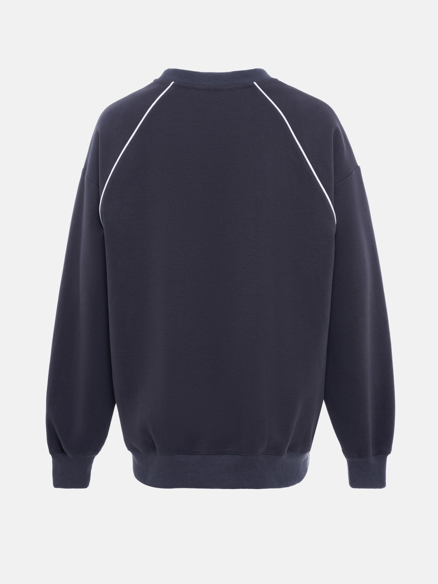 Jersey sweatshirt with contrasting stripes