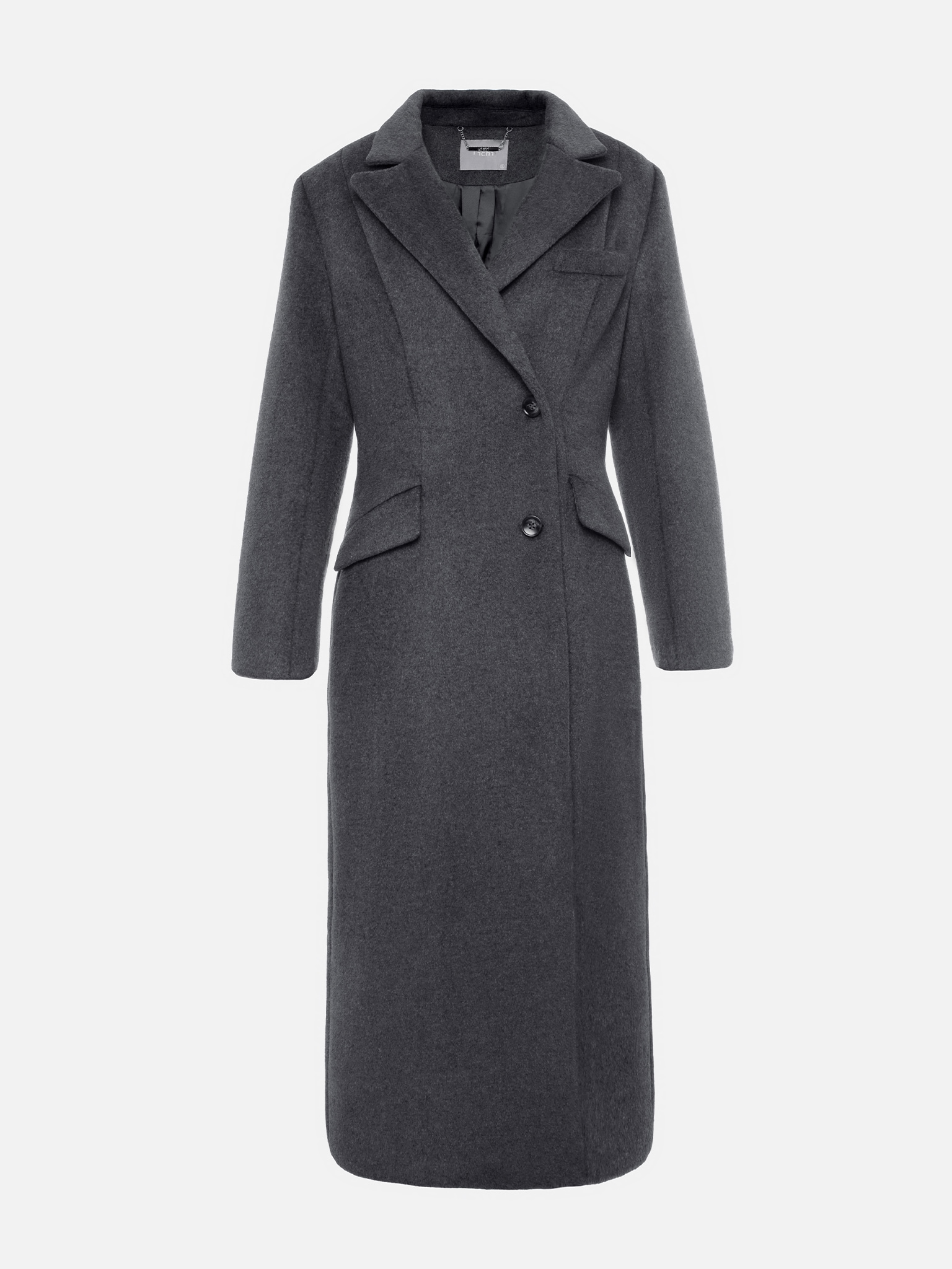 Fitted monochrome maxi coat :: LICHI - Online fashion store