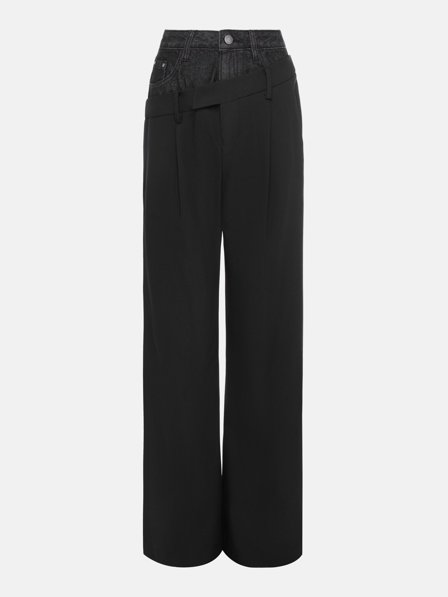 Loose cargo trousers with elastic pants legs :: LICHI - Online