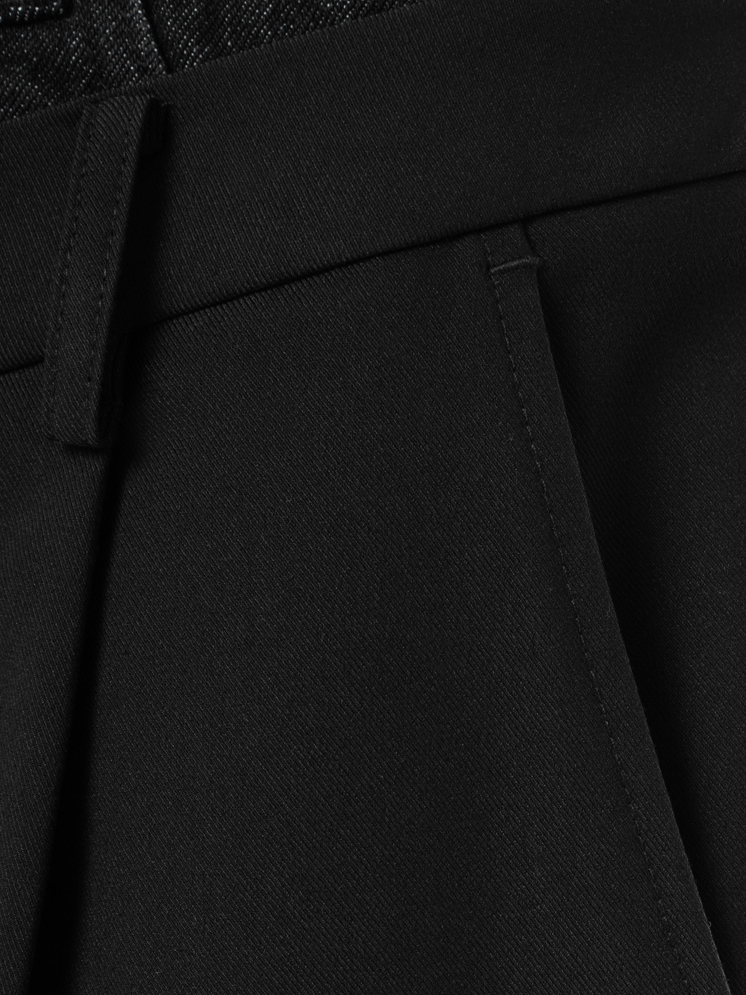 Свободные брюки из комбинированной ткани :: LICHI - Online fashion store
