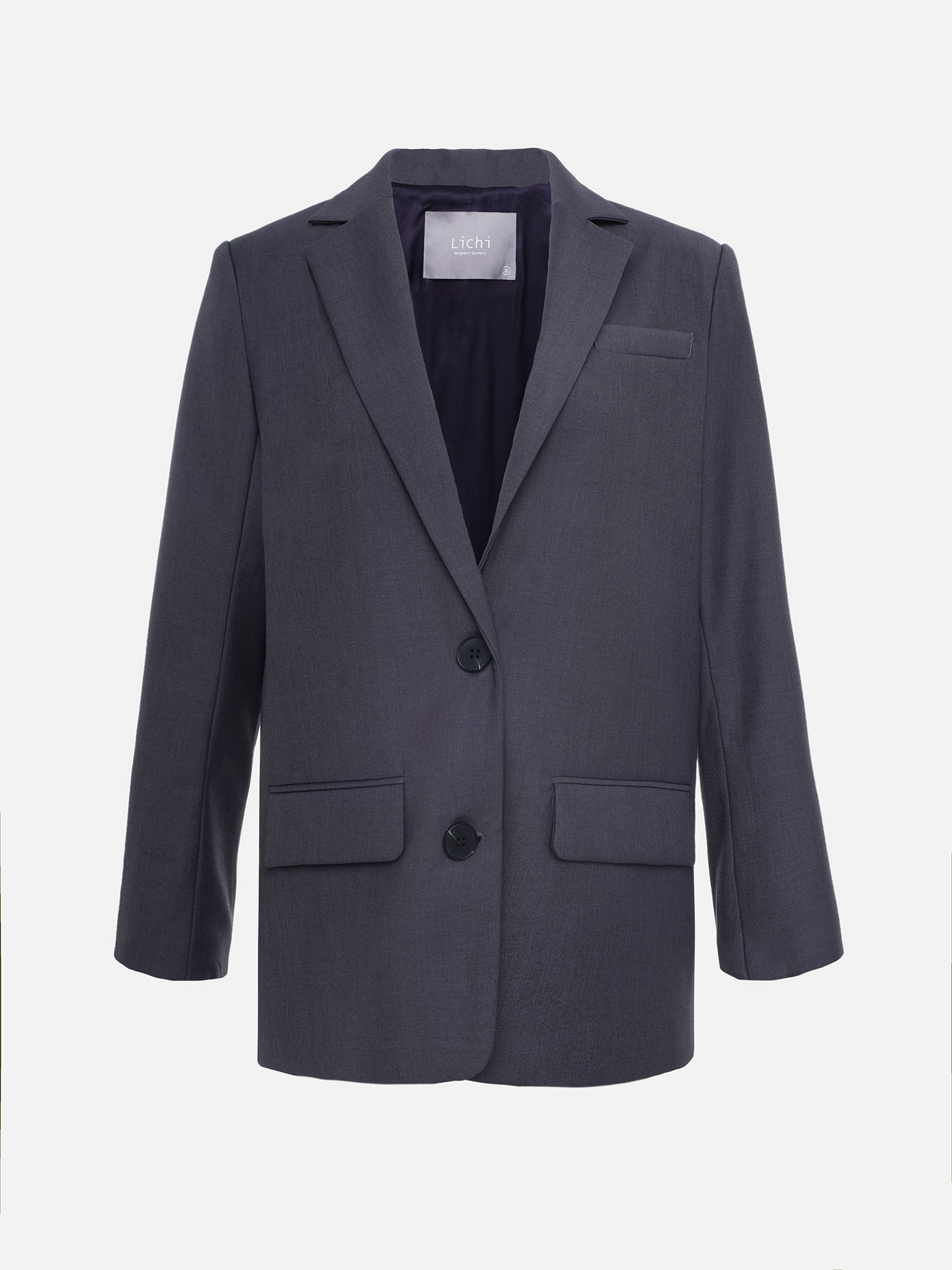 Single-breasted jacket with contrasting buttons :: LICHI - Online ...