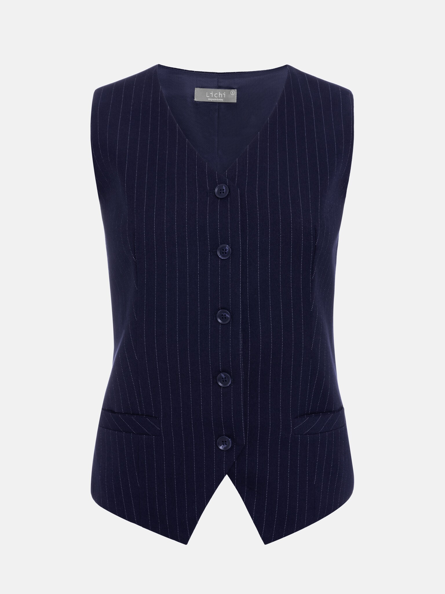 Blue on sale pinstripe waistcoat