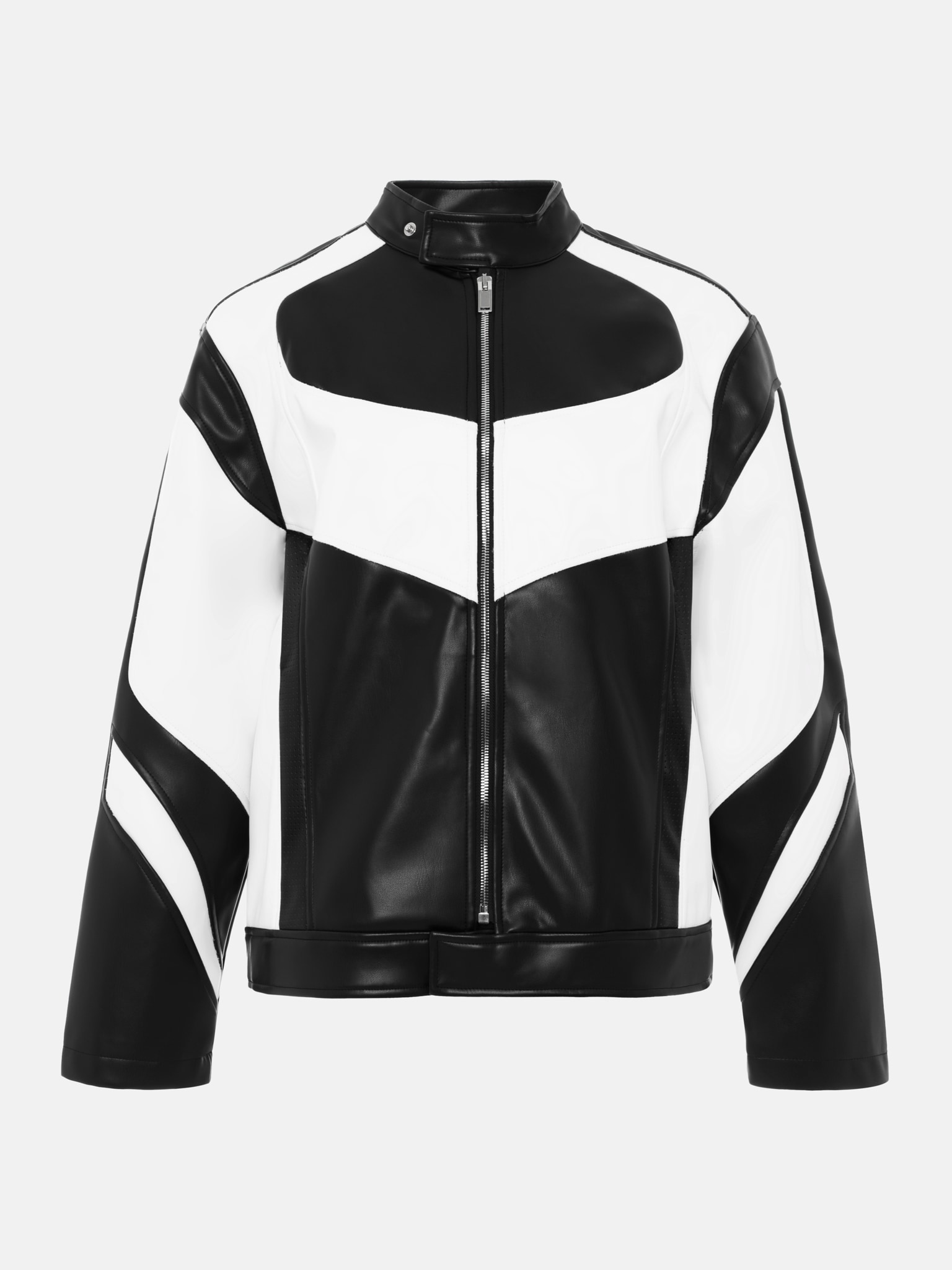 Oversized Eco leather Biker Jacket LICHI Online Fashion Store oversized-eco-leather-biker-jacket-lichi-online-fashion-store