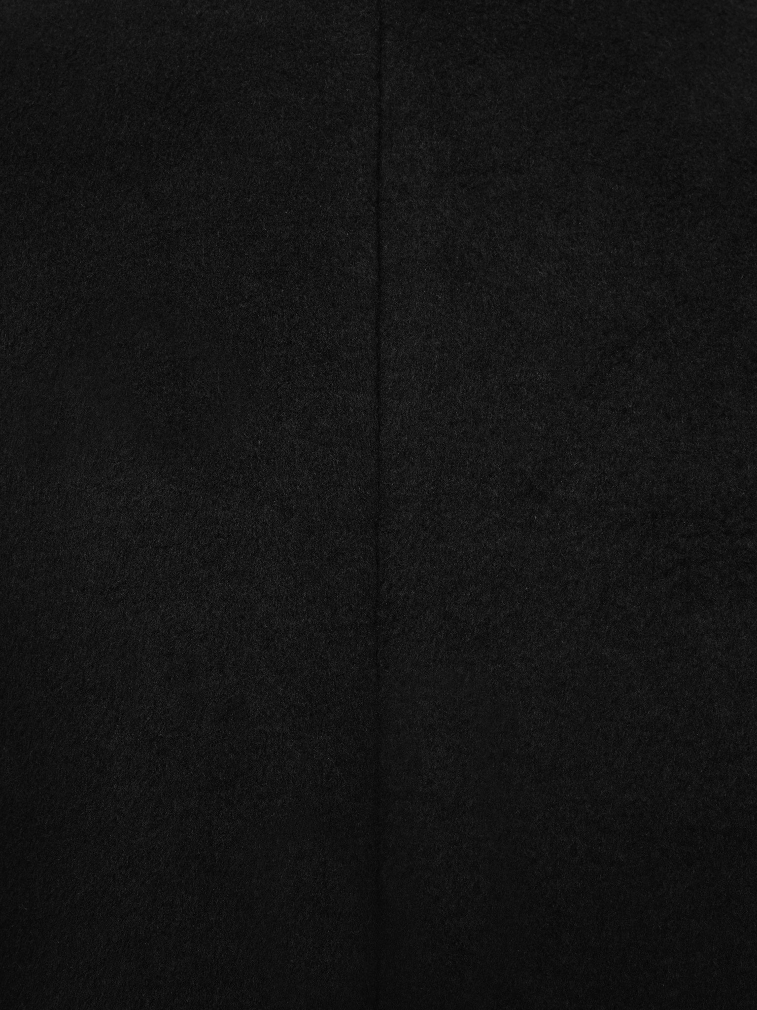 Oversize'owy płaszcz maxi z wełnianego materiału