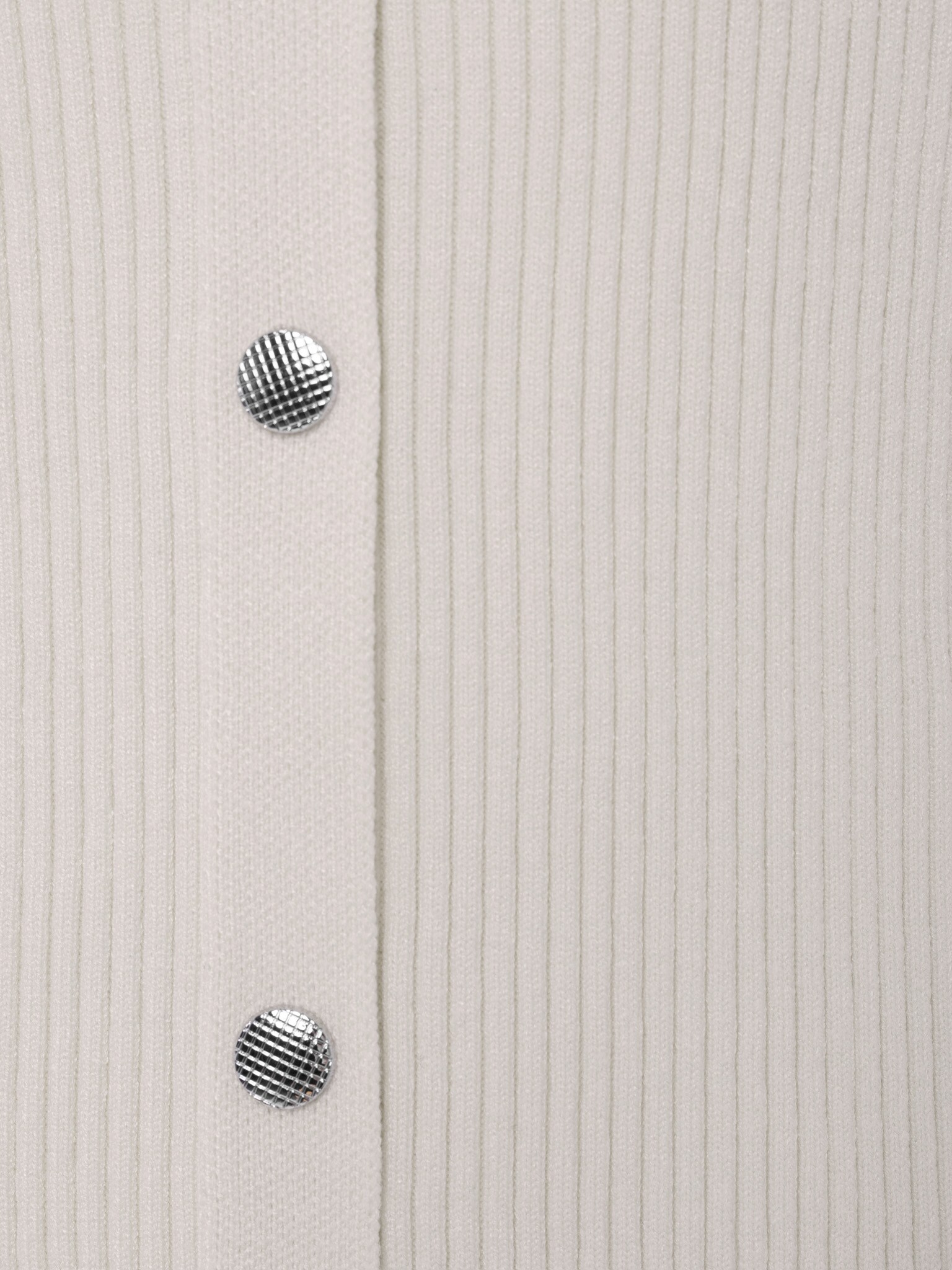 Mini dress in rib-knit jersey with button fastening