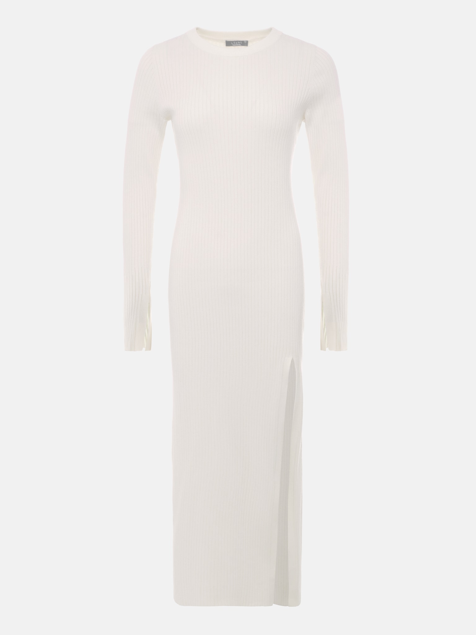 Ribbed jersey midi dress