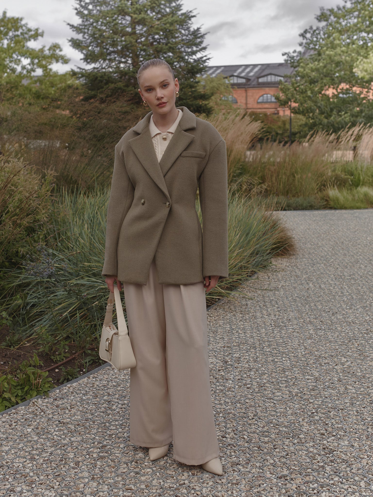 Укороченное пальто-жакет