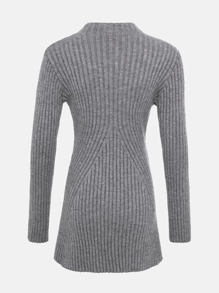 Ribbed Jersey A-Silhouette Mini Dress