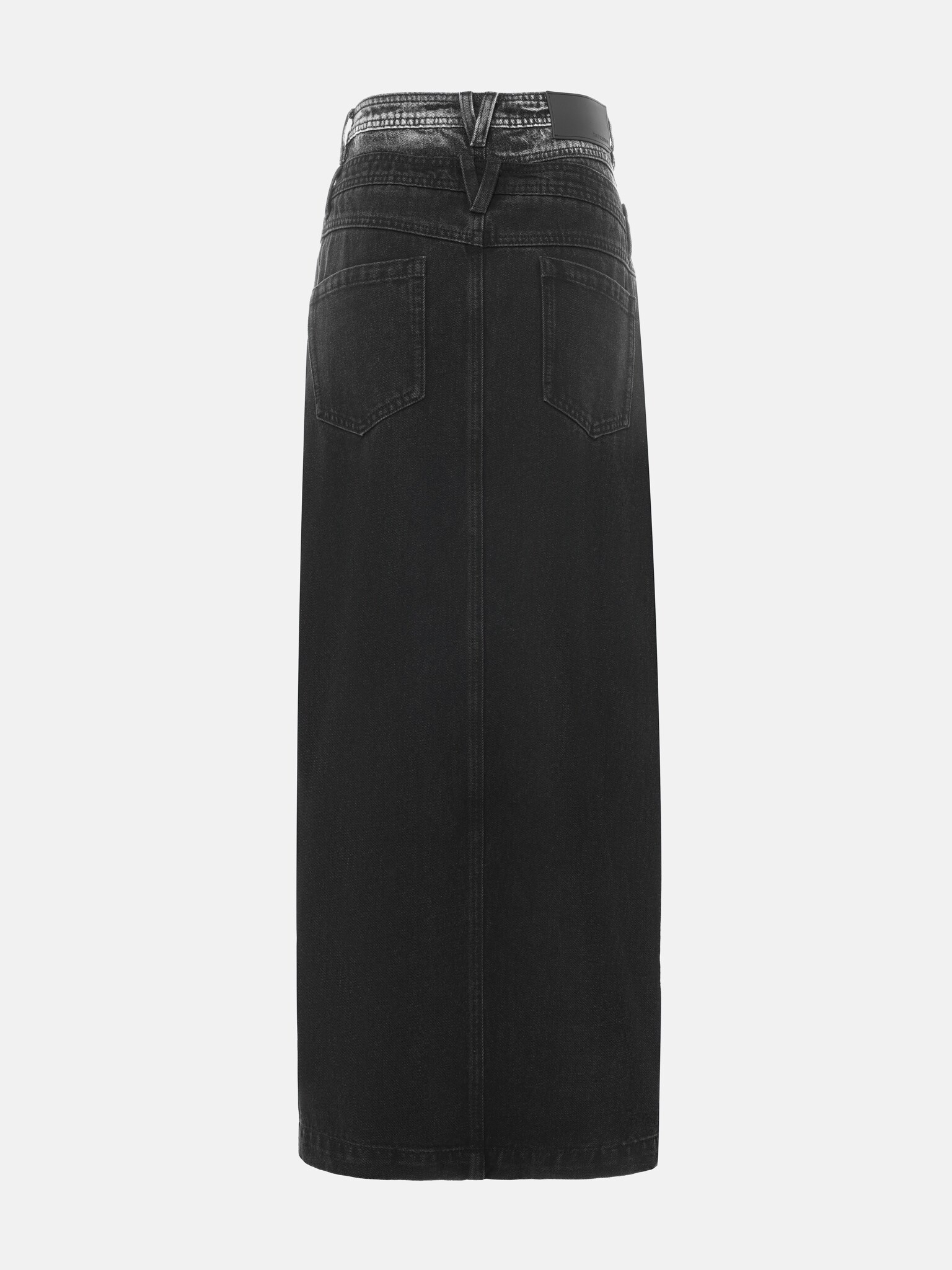 Straight maxi skirt in combo denim :: LICHI - Online fashion store