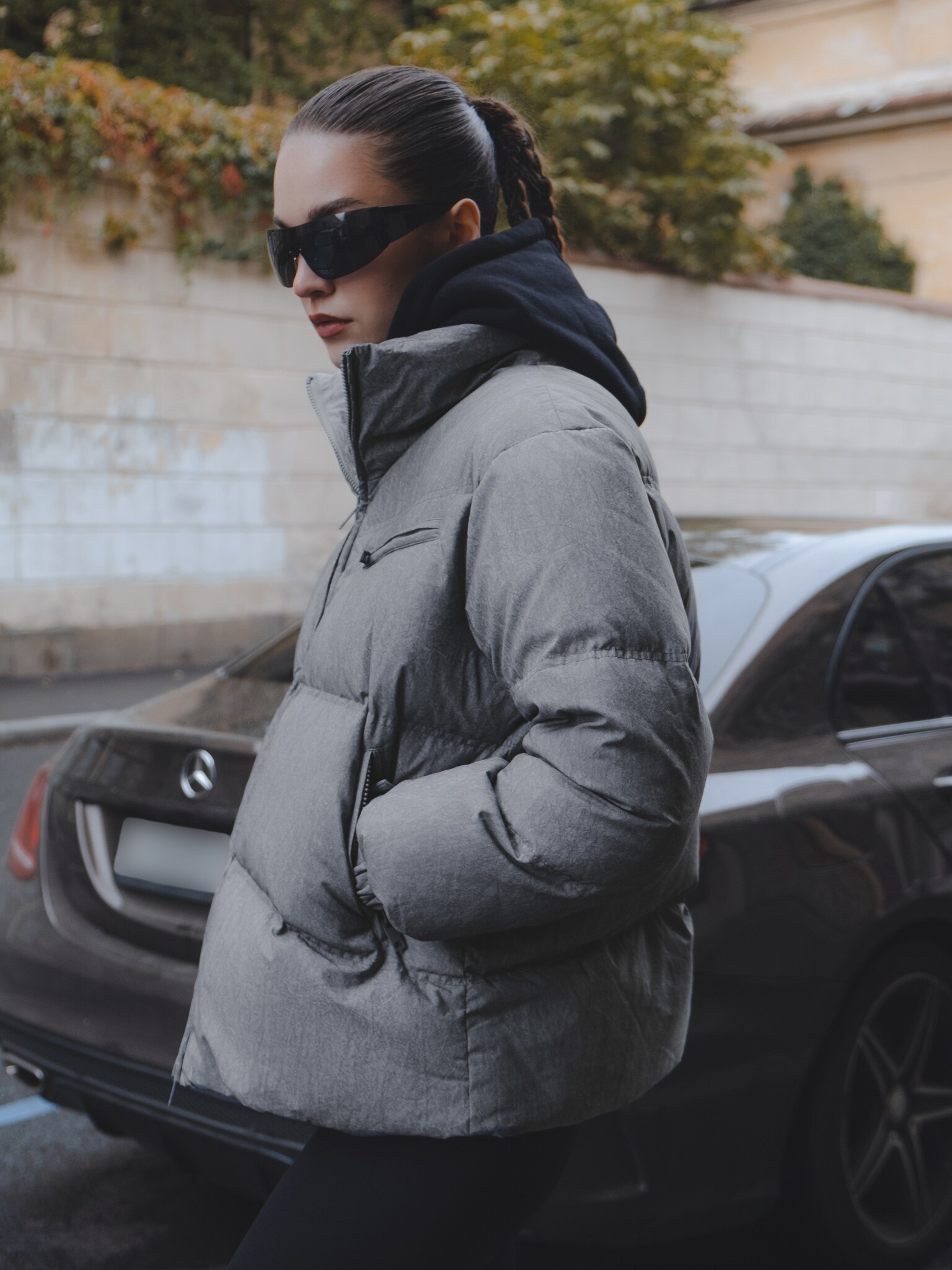 Straight fit down jacket LICHI Online fashion store