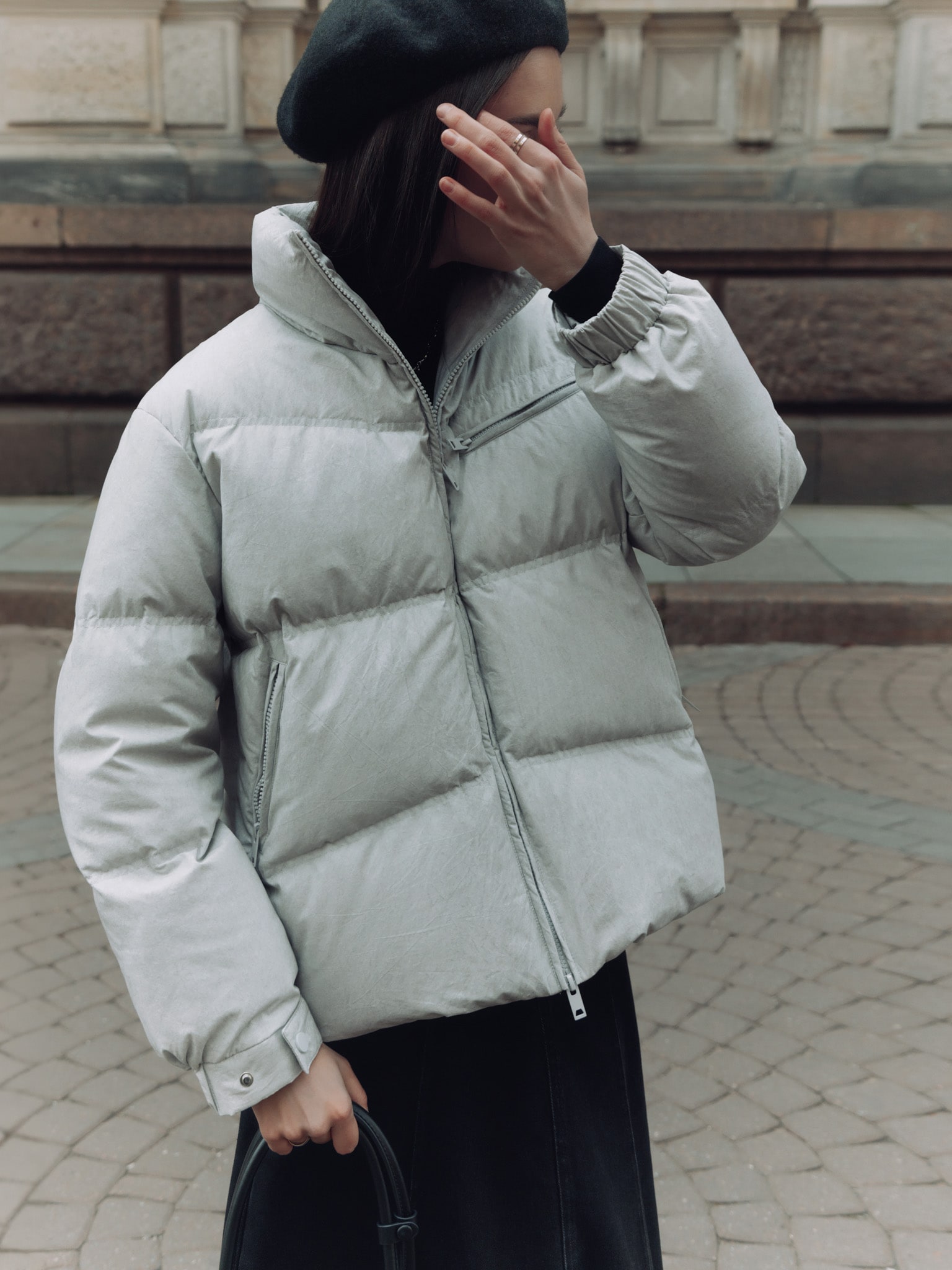 Gerade geschnittene Daunenjacke