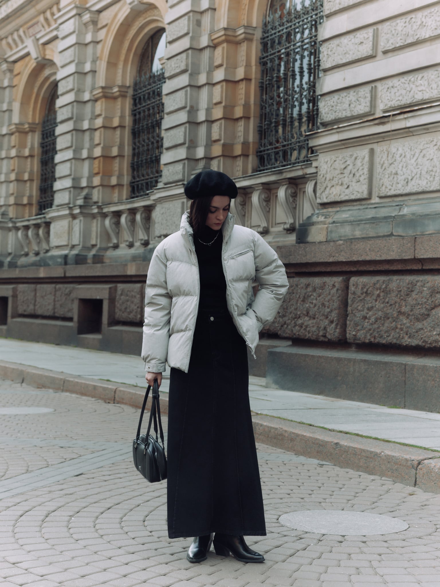 Gerade geschnittene Daunenjacke