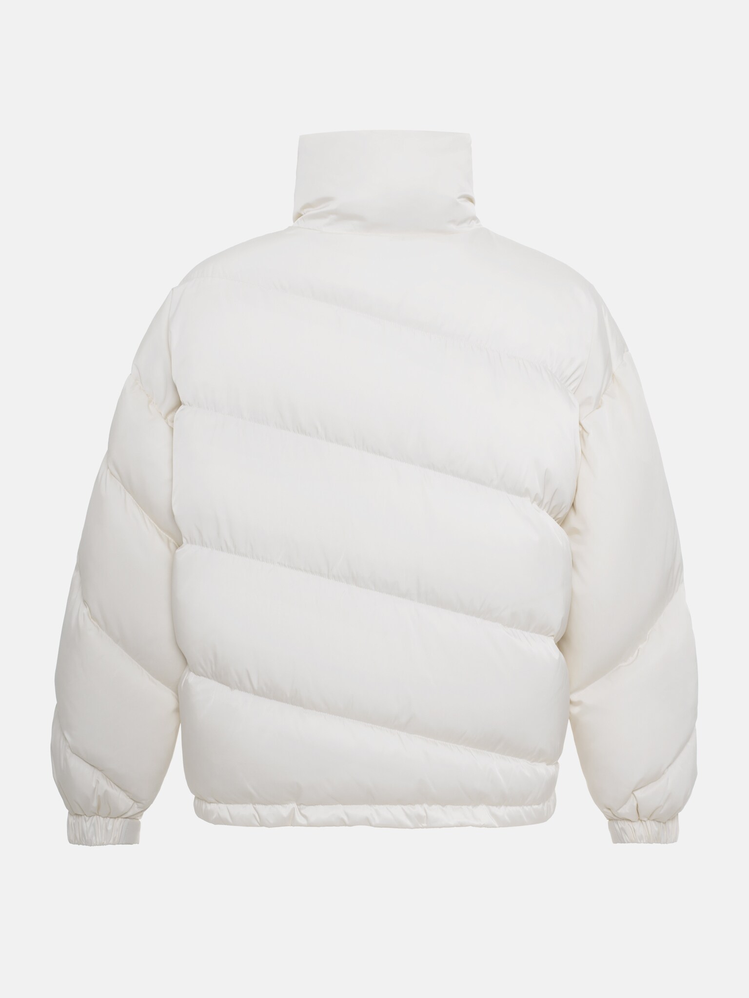 Стеганый пуховик с диагональной строчкой :: LICHI - Online fashion store