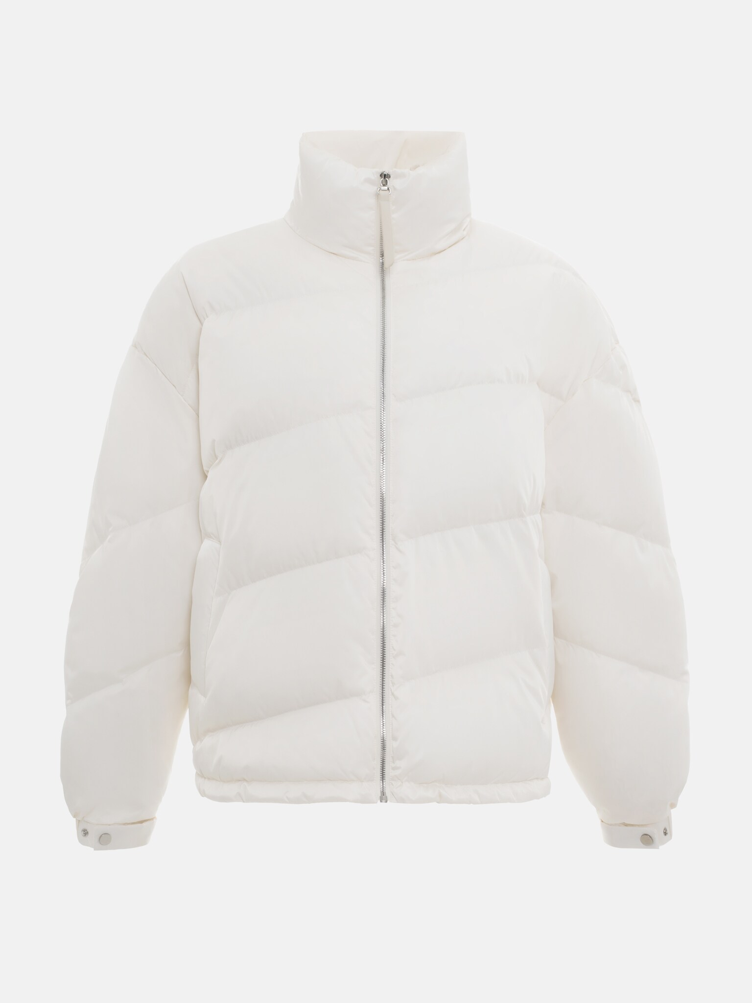 Стеганый пуховик с диагональной строчкой :: LICHI - Online fashion store