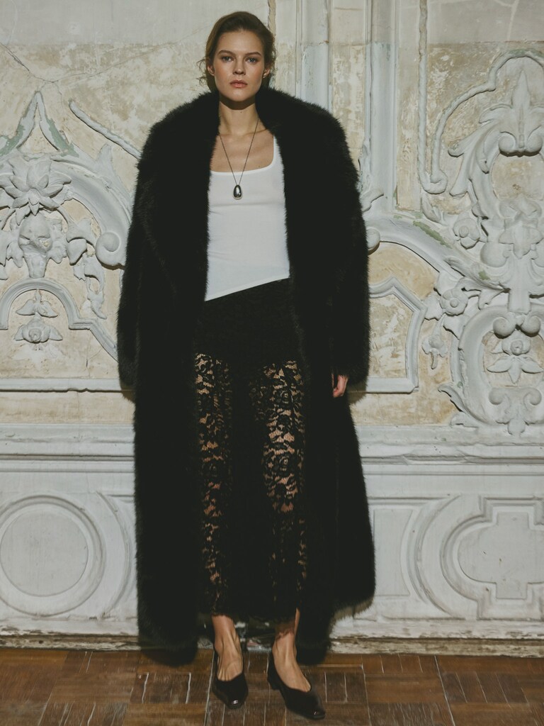 Maxi length eco-coat