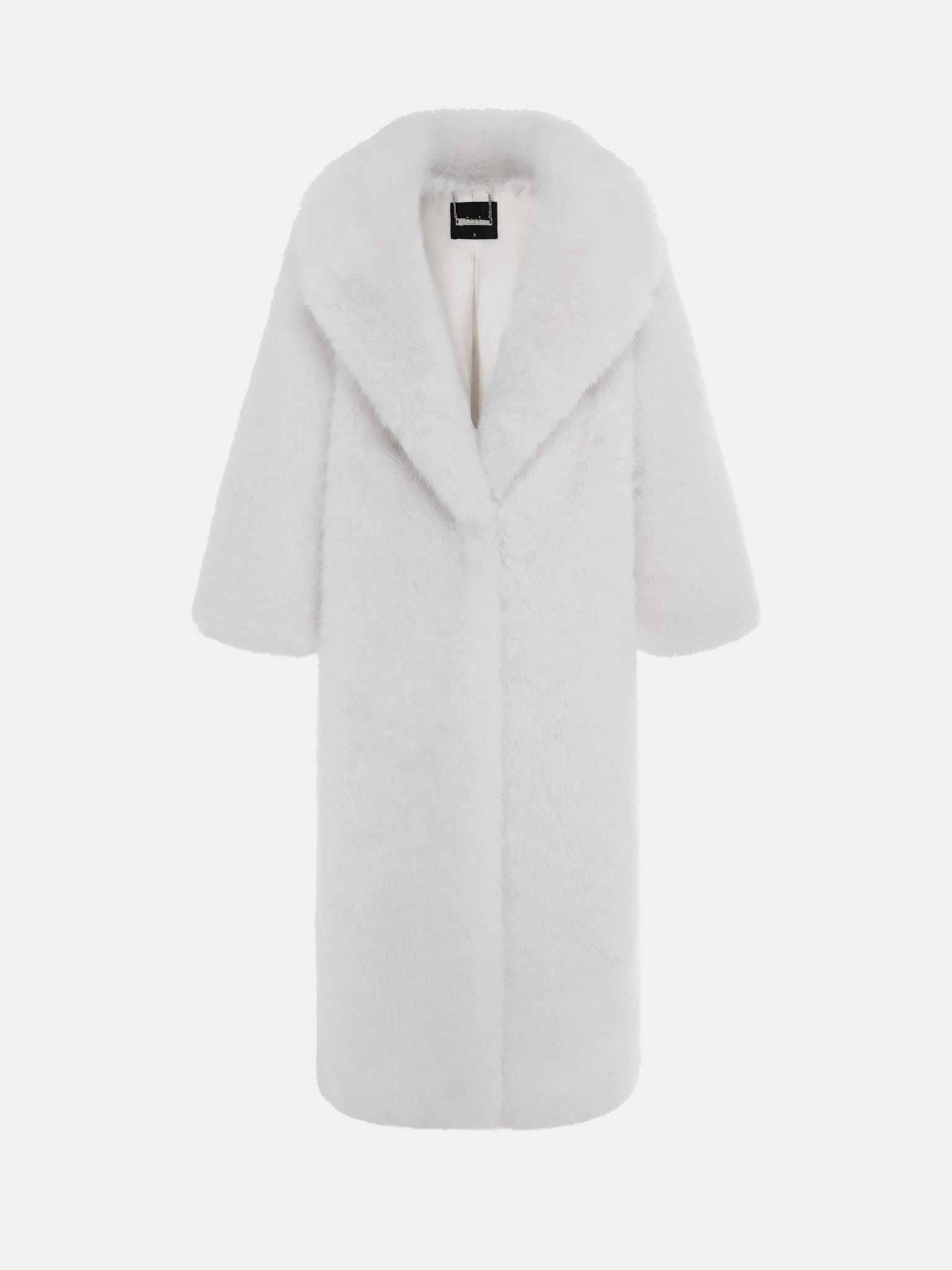 Однобортная экошуба длины макси