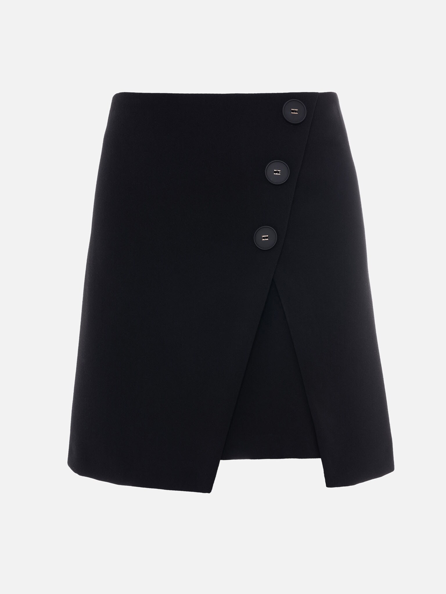 A-line mini skirt with asymmetric buttons :: LICHI - Online fashion store