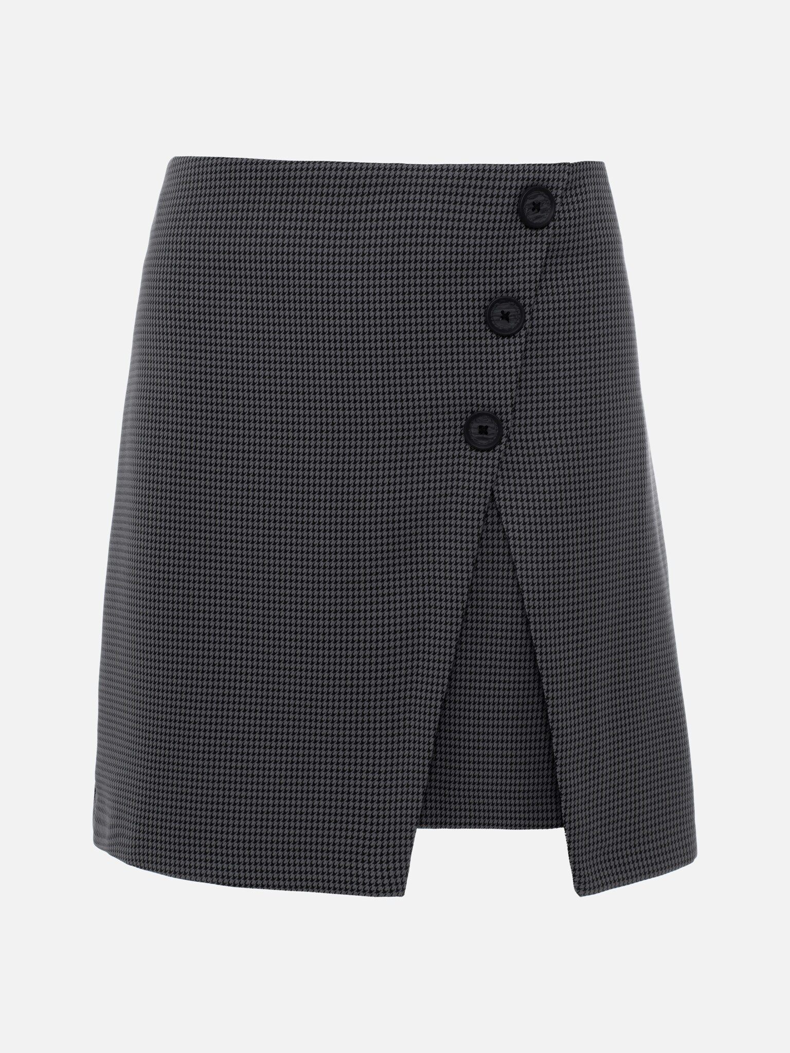 A-line mini skirt with asymmetric buttons :: LICHI - Online fashion store