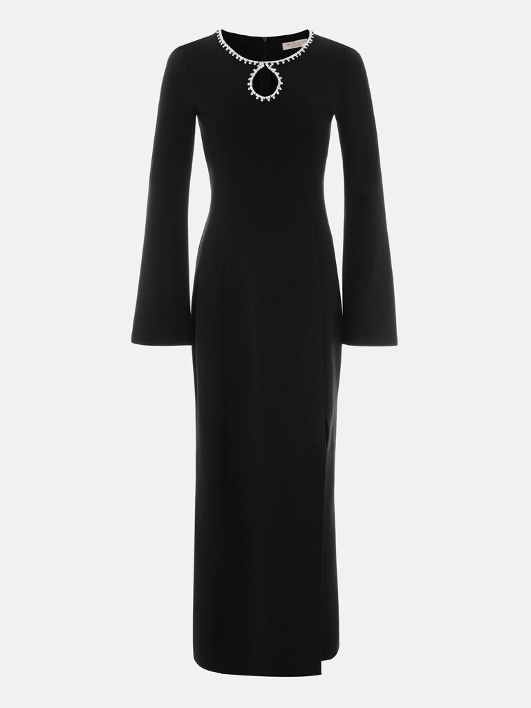 Maxi dress with rhinestone-embellished bodice :: LICHI - Online fashion ...
