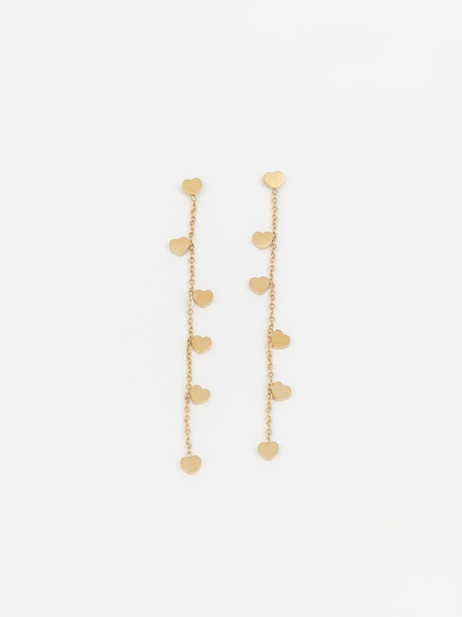 Long Gold Chain Earrings With Tiny Beads - Nest Pretty Things