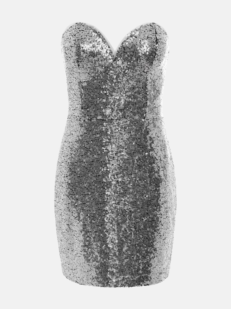 Strapless sequin mini dress :: LICHI - Online fashion store