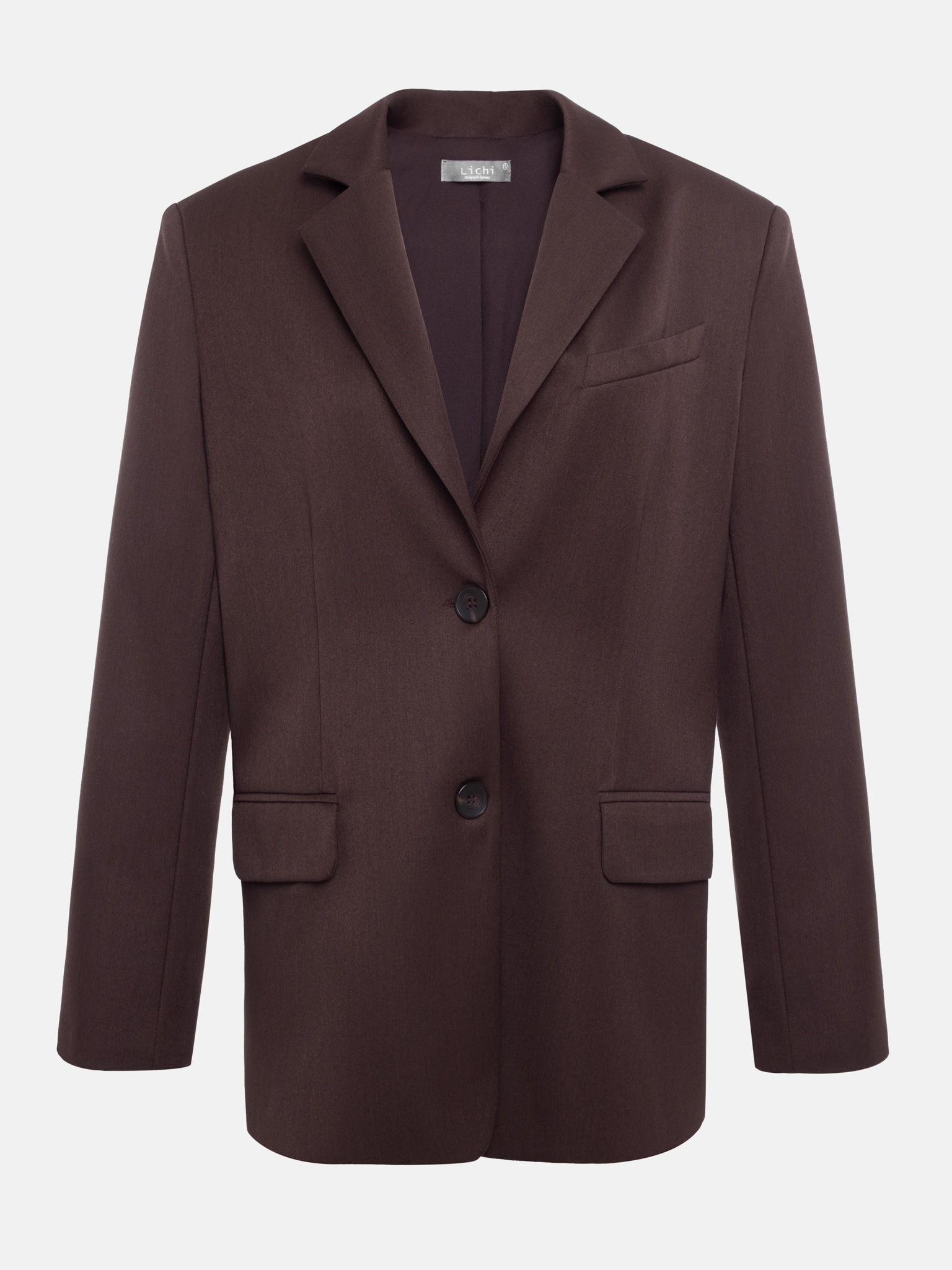 Asymmetrische einreihige Jacke