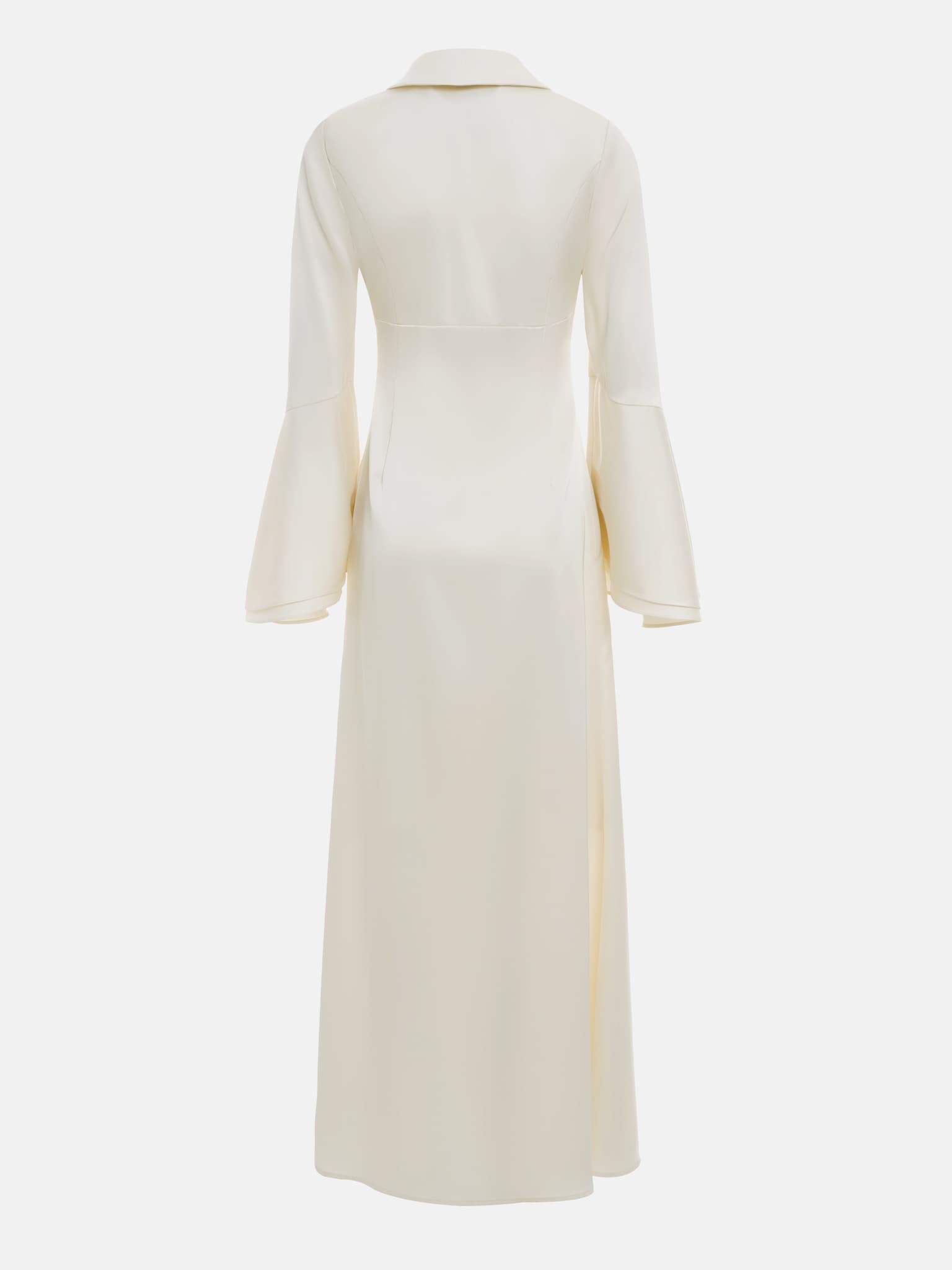Fitted maxi dress with voluminous sleeves :: LICHI - Online fashion store