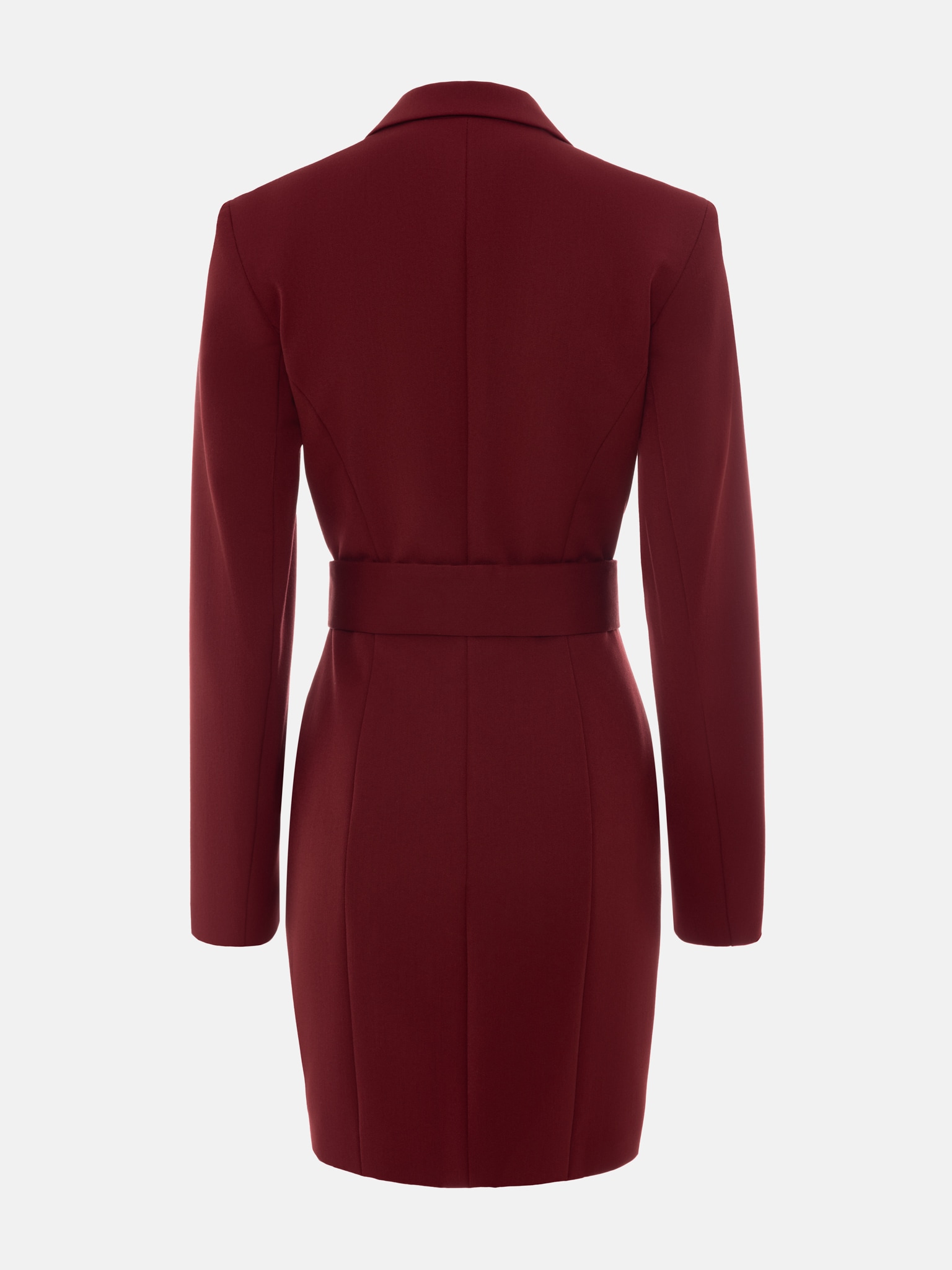 Mini jacket dress with wide waistband