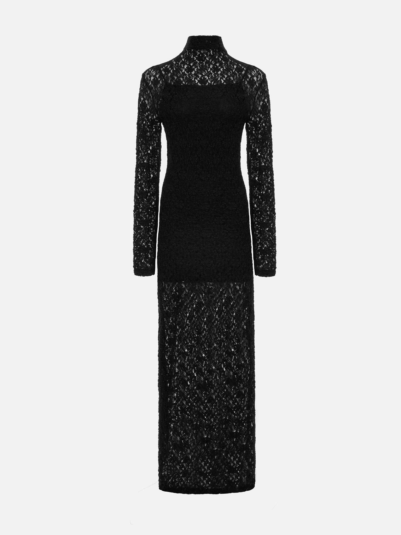 Lace maxi dress with long sleeves :: LICHI - Online fashion store