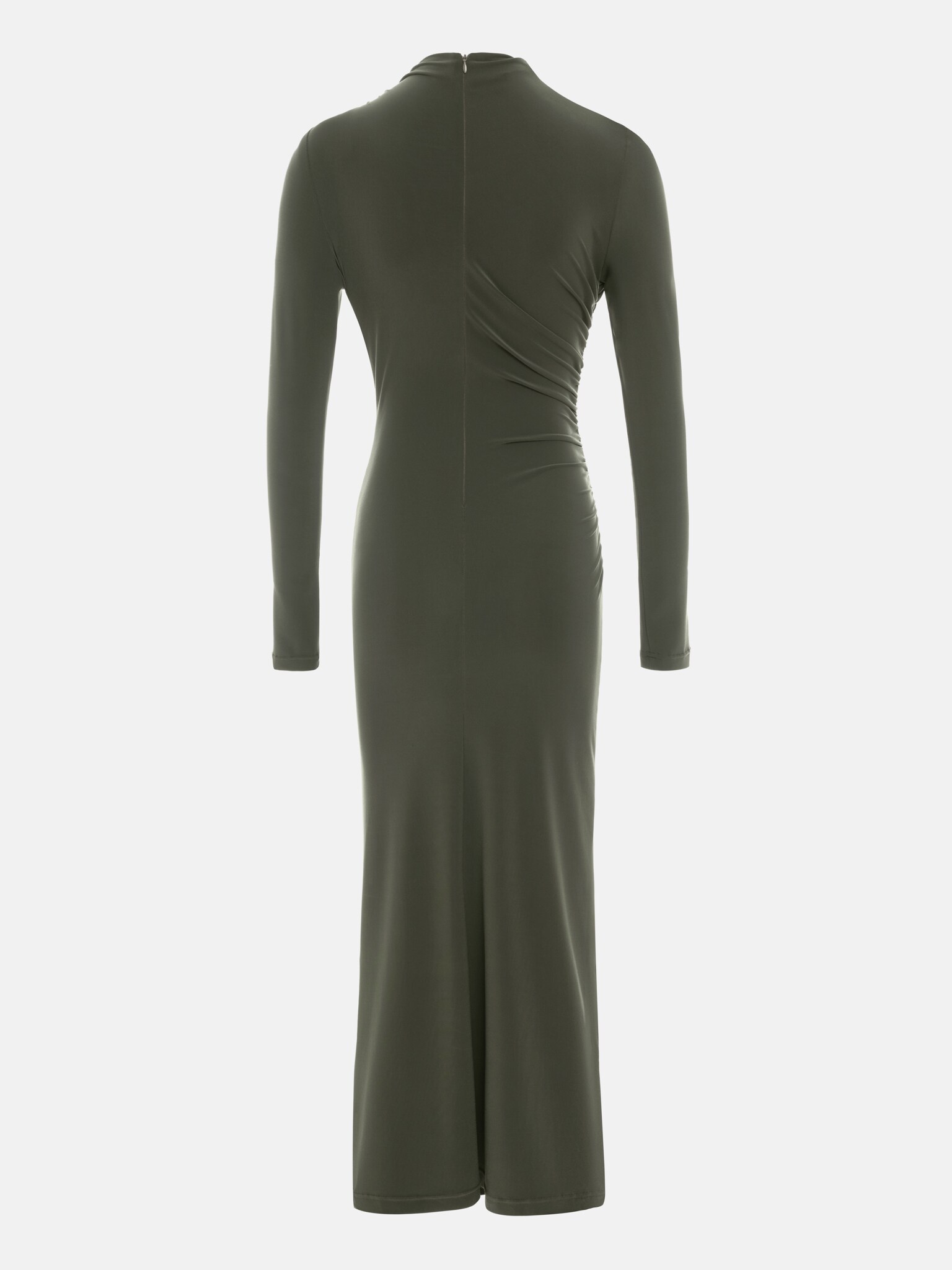 Jersey midi dress with asymmetric draperies :: LICHI - Online fashion store