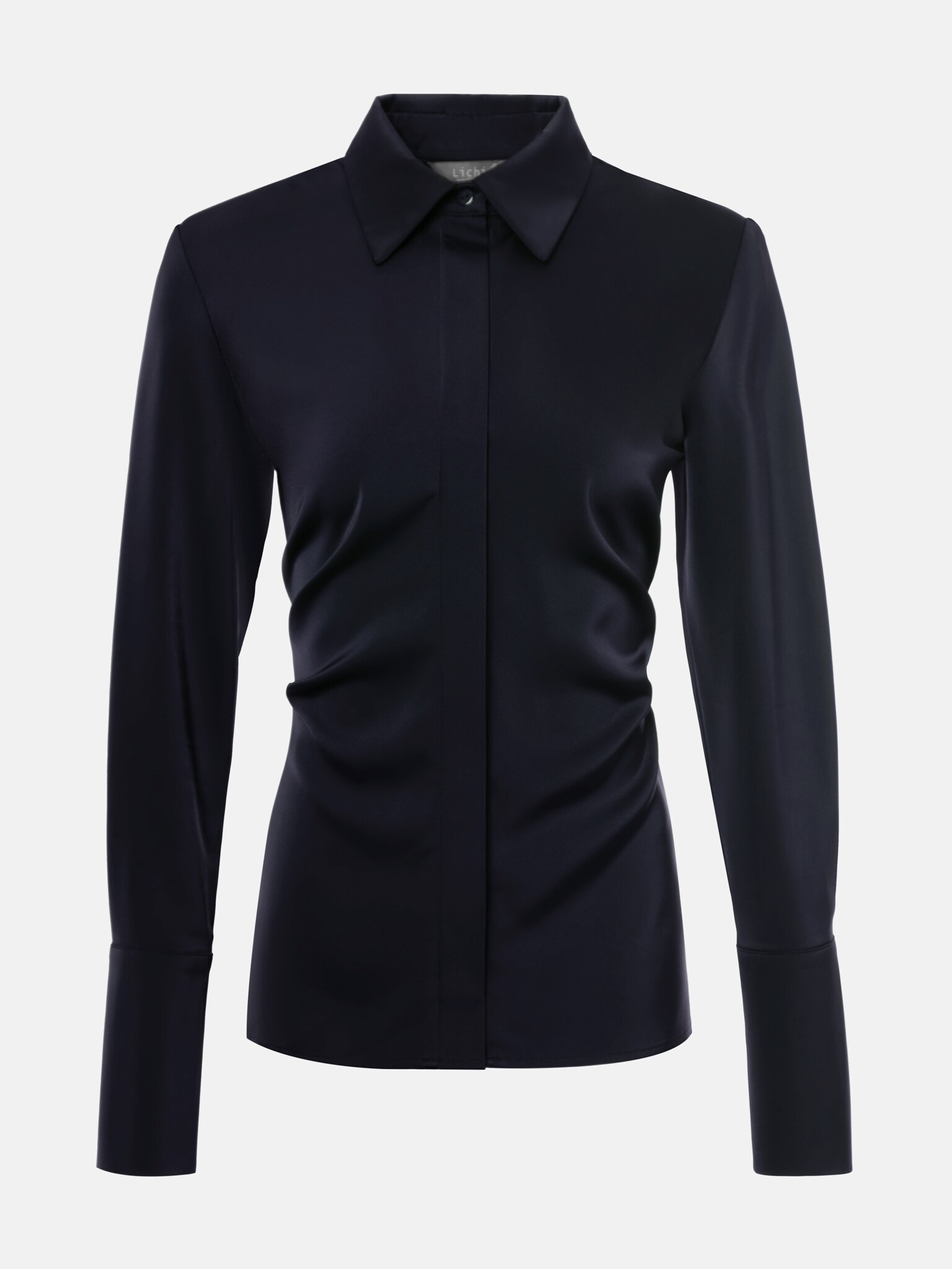 Приталенная рубашка из струящейся ткани :: LICHI - Online fashion store