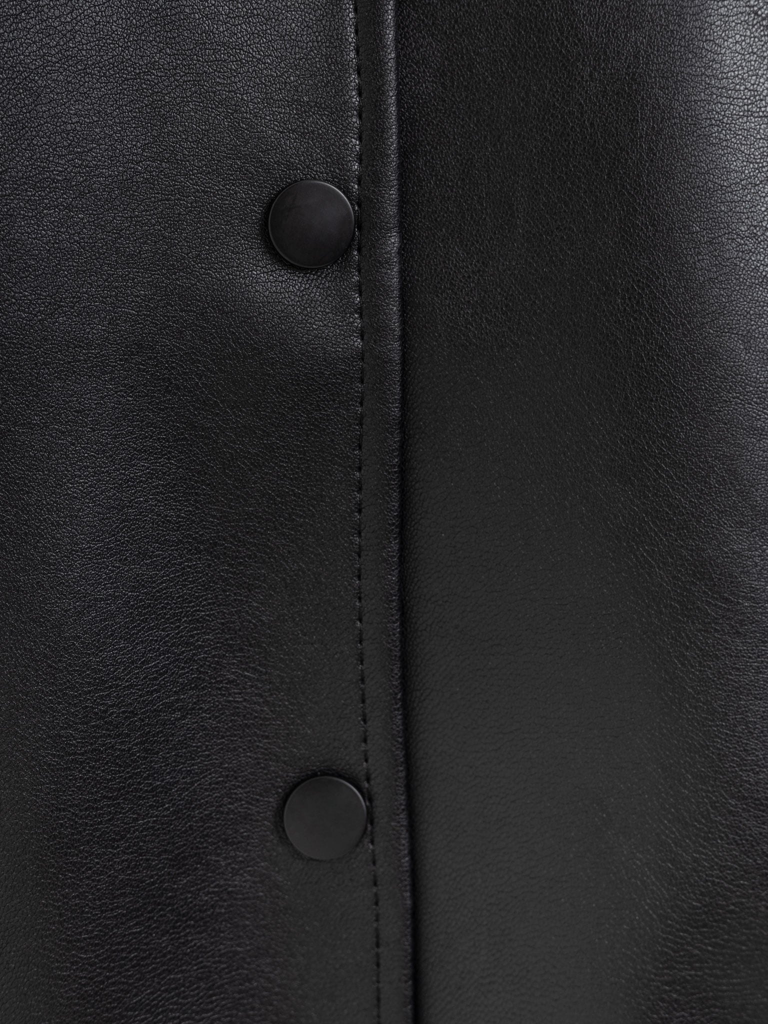 Matte eco-leather straight waistcoat :: LICHI - Online fashion store