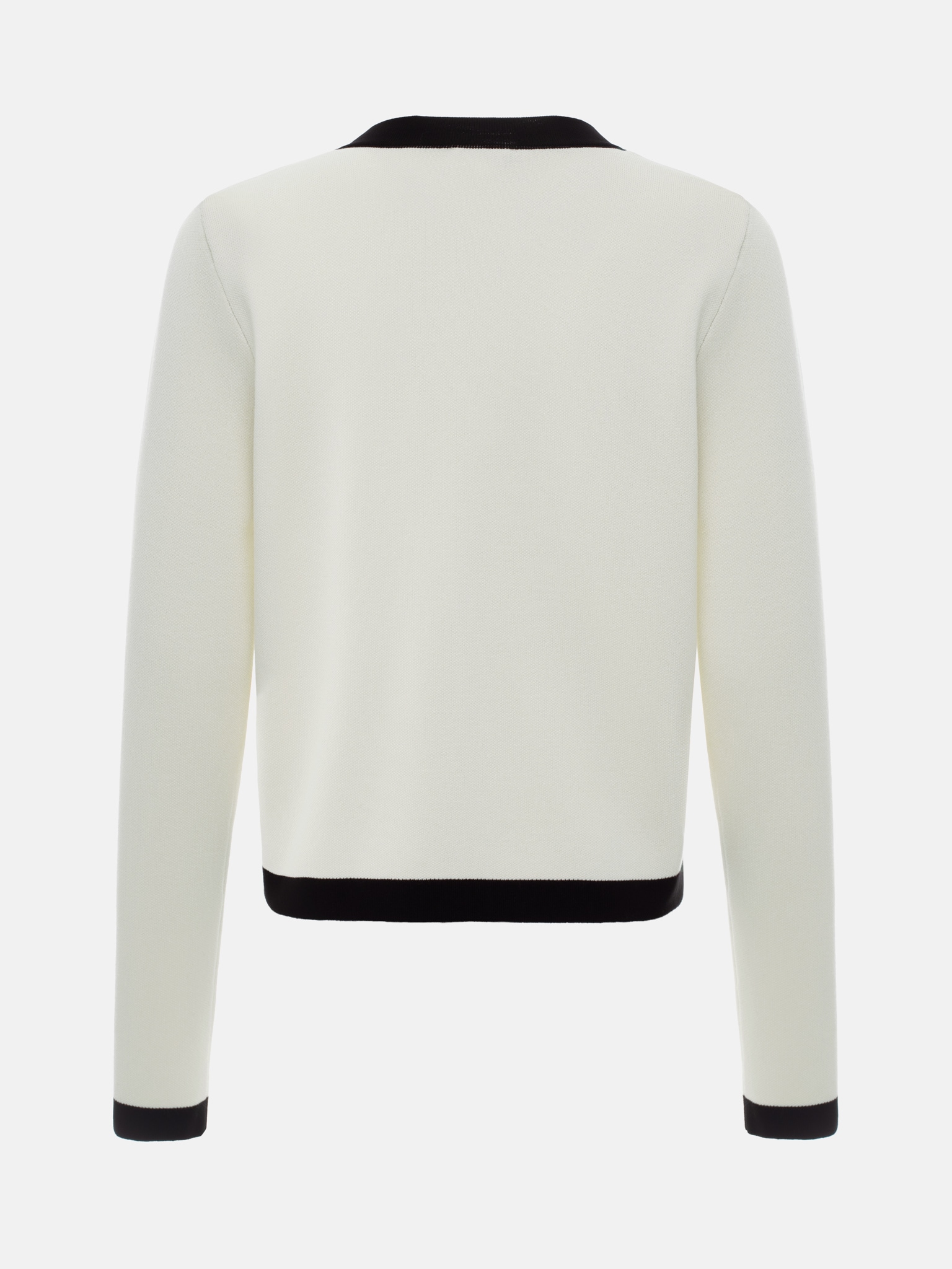 Knitted cardigan with golden buttons