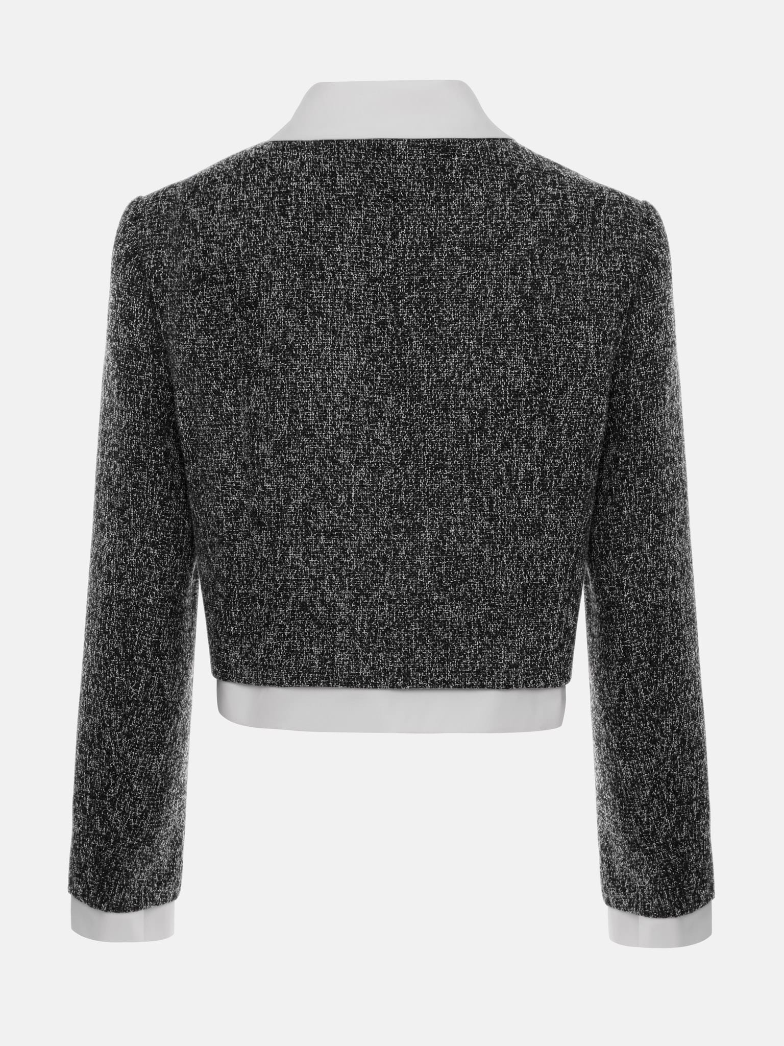 Single-breasted jacket with heart-shaped buttons