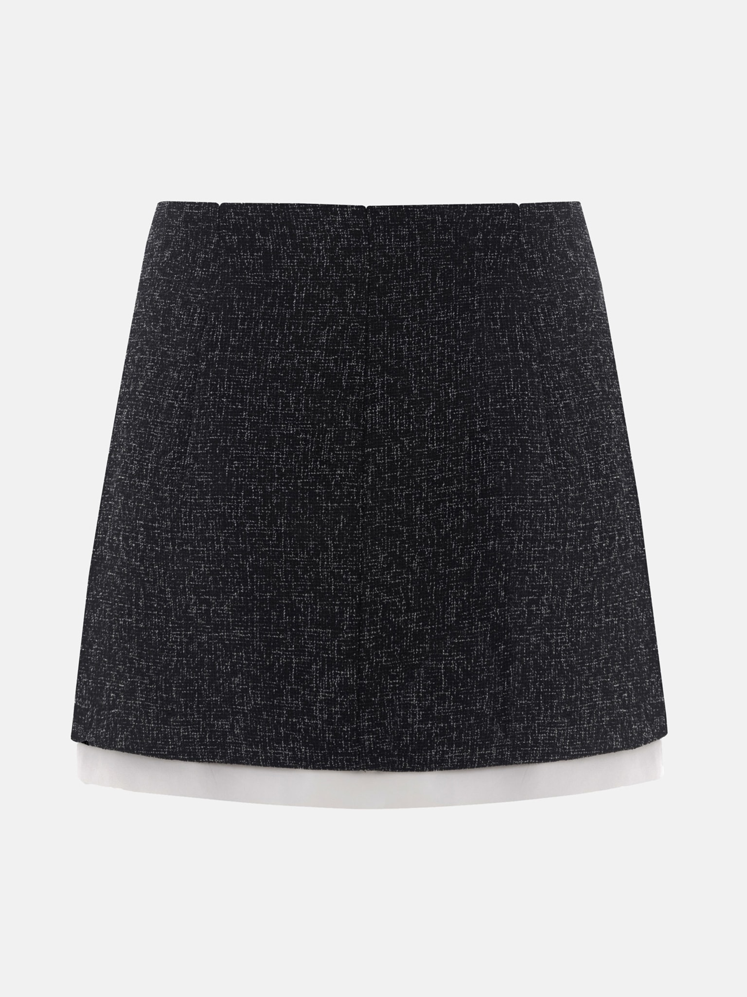 Mini skirt with heart-shaped buttons