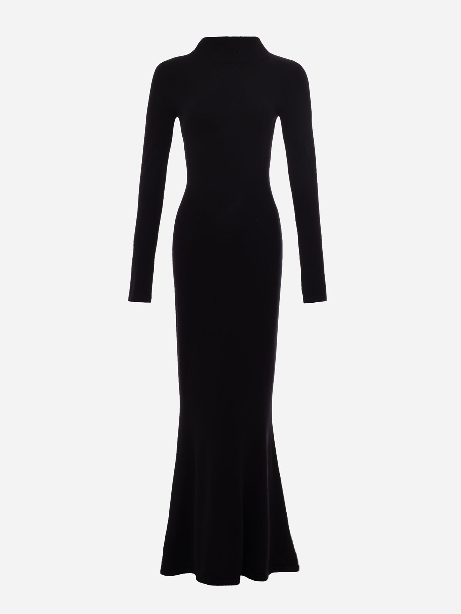 Jersey maxi dress with a high collar :: LICHI - Online fashion store