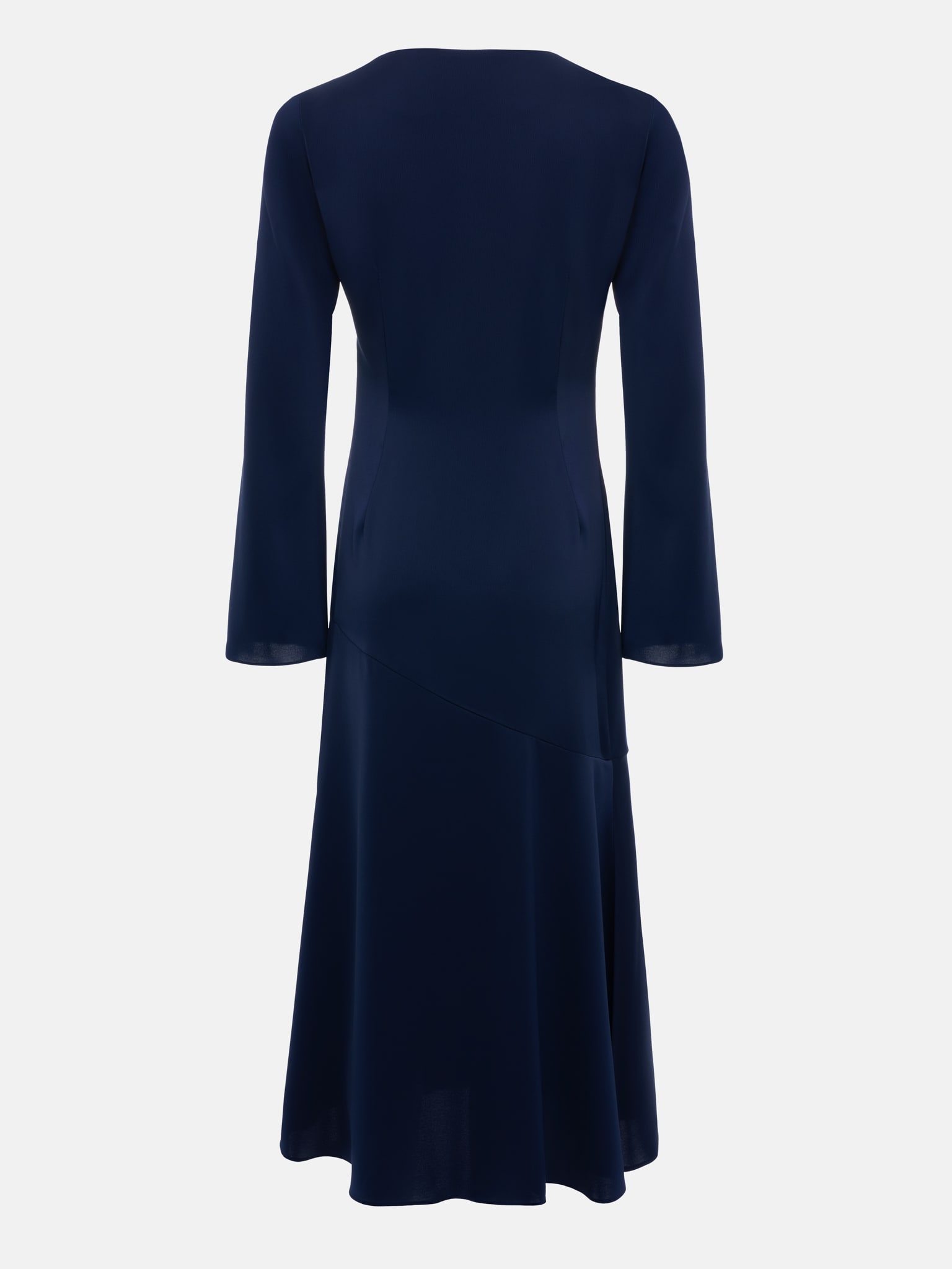 Платье миди с драпировкой на воротнике :: LICHI - Online fashion store