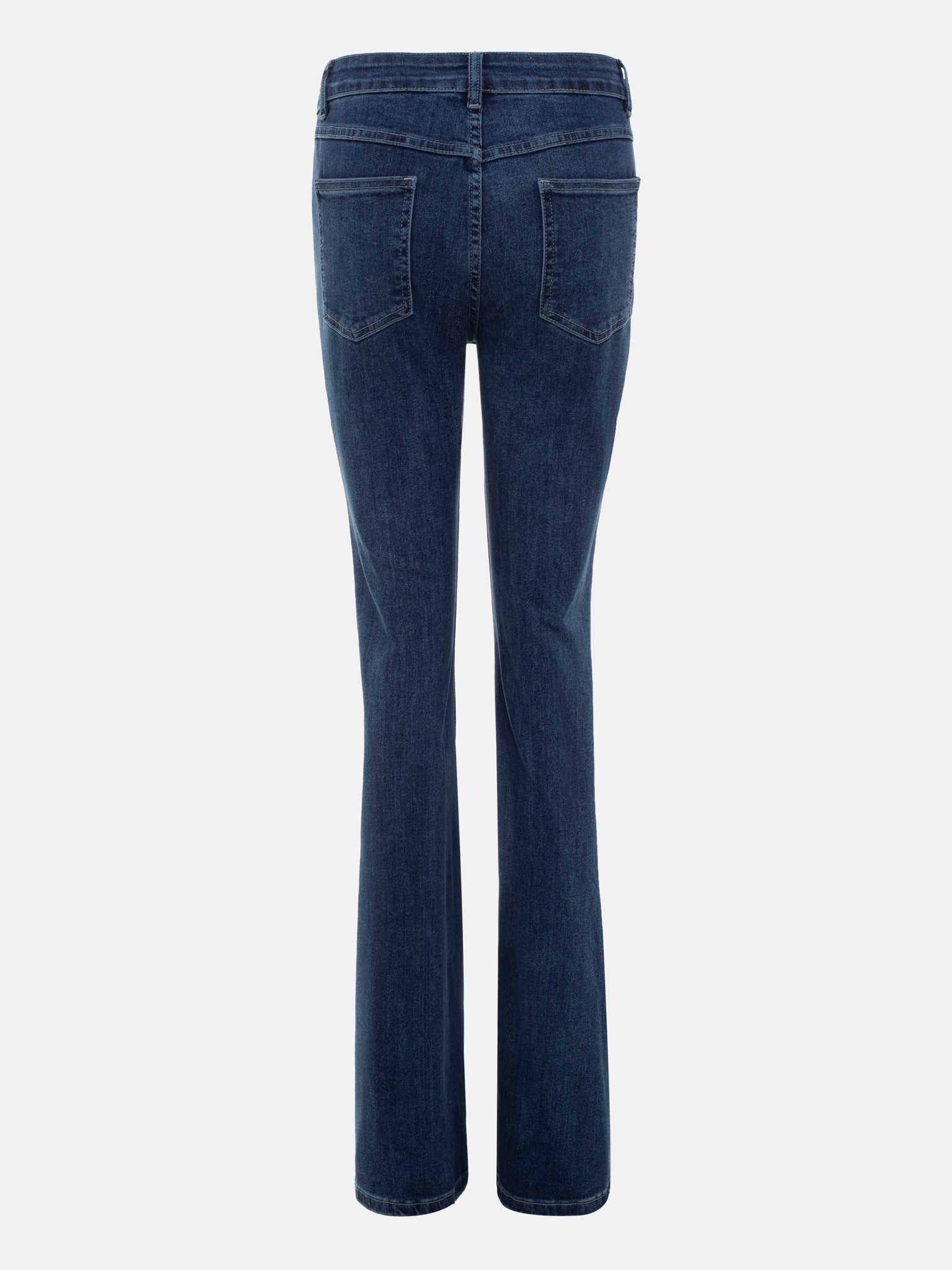 Flared jeans with square-shape pockets :: LICHI - Online fashion store